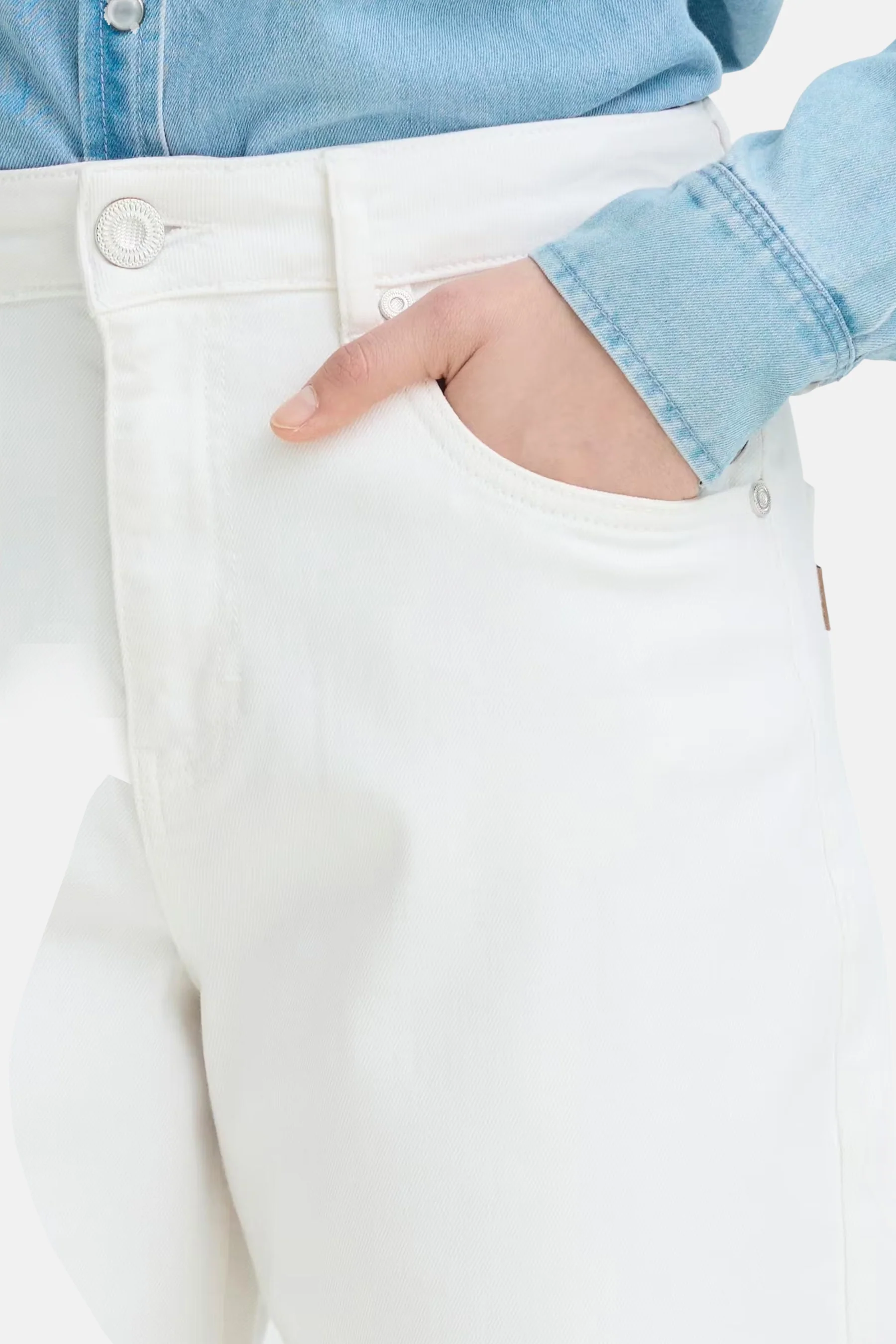 Jeans special fit white denim - PULZ - Image 4