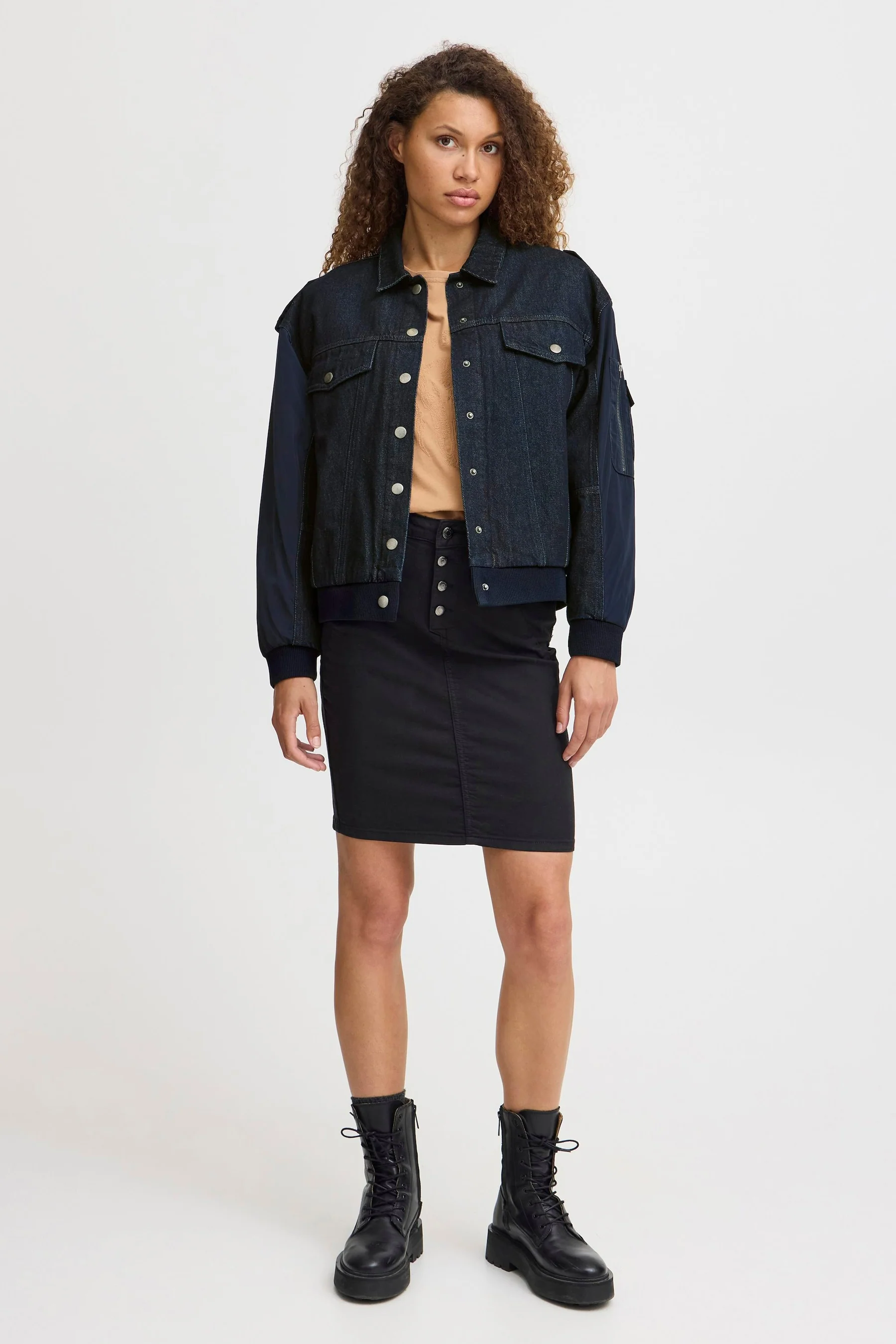 Jeansjas - dark blue denim - Image 2