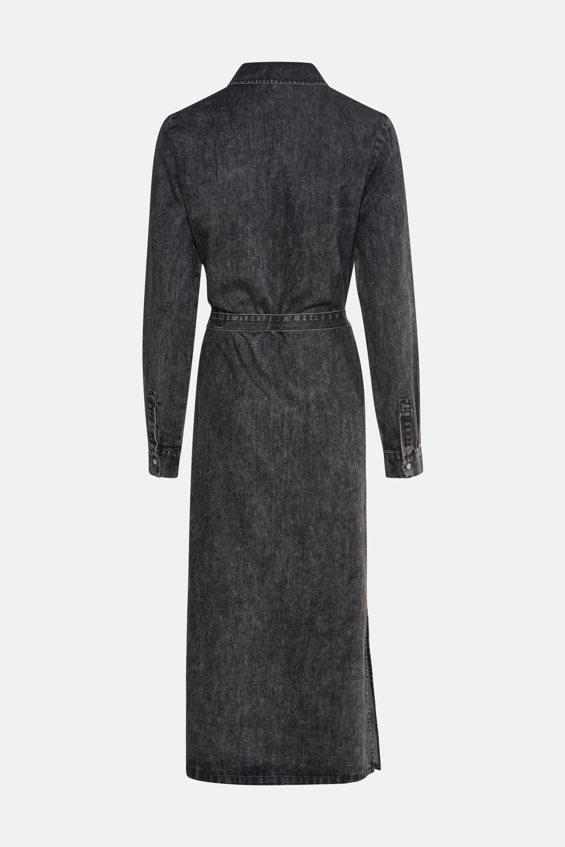 Kleedje met lange mouwen - Dark grey denim - Image 5