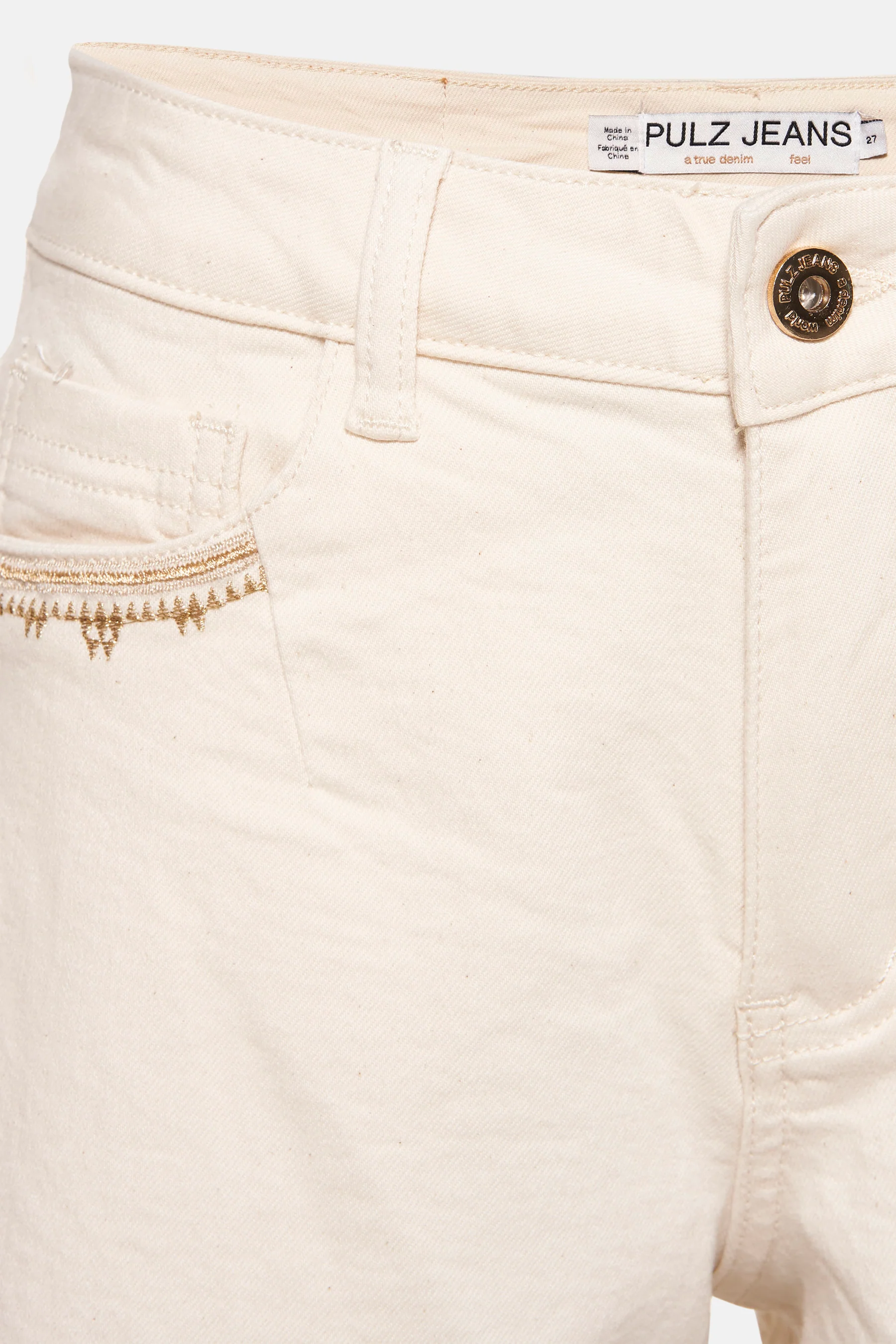 Short - off white denim - Image 3