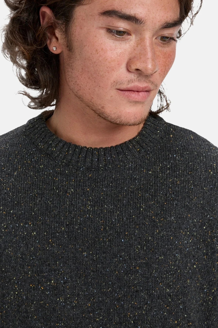 Pull met ronde hals - grijs - Image 3