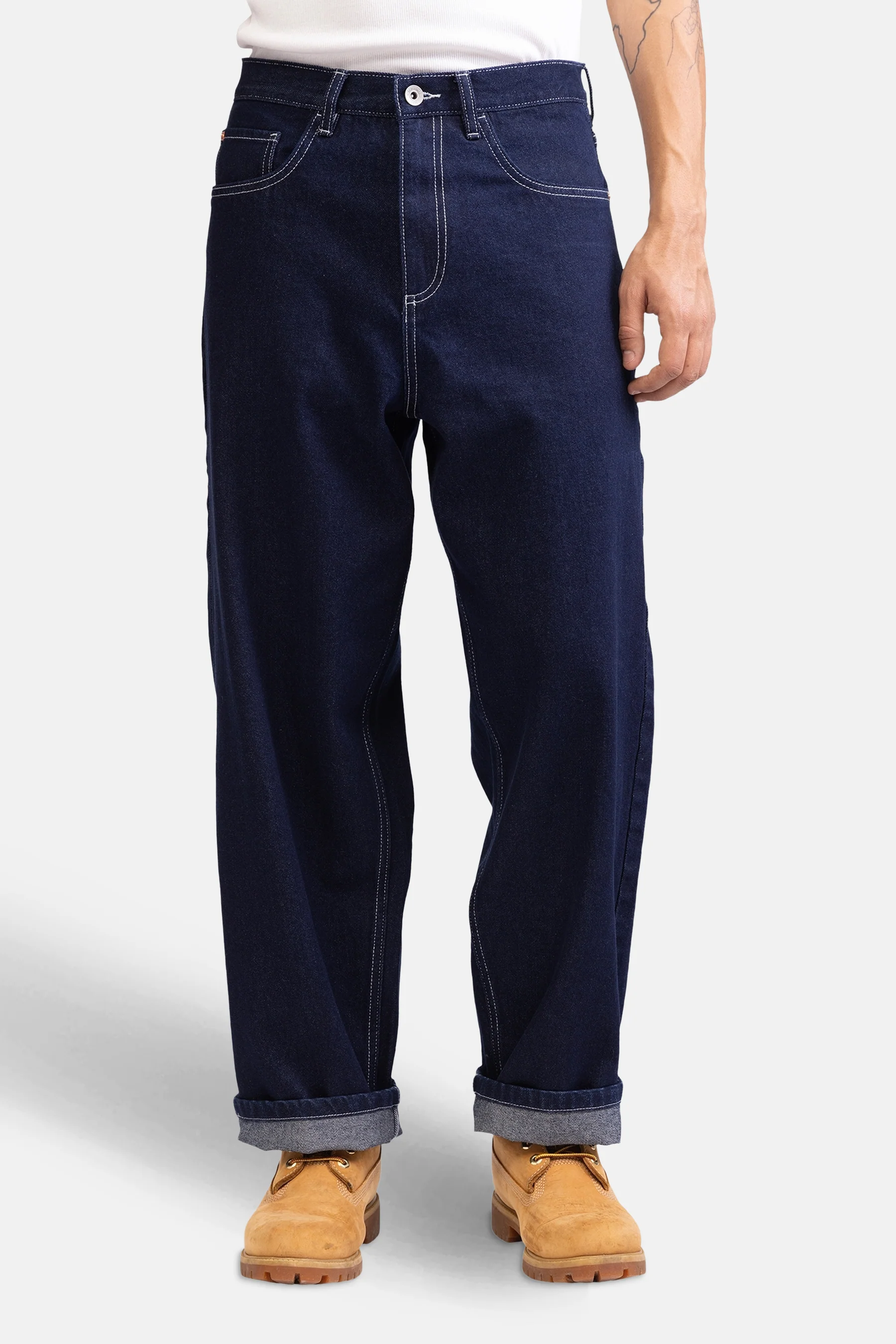 Jeans wide dark blue denim - REDEFINED REBEL