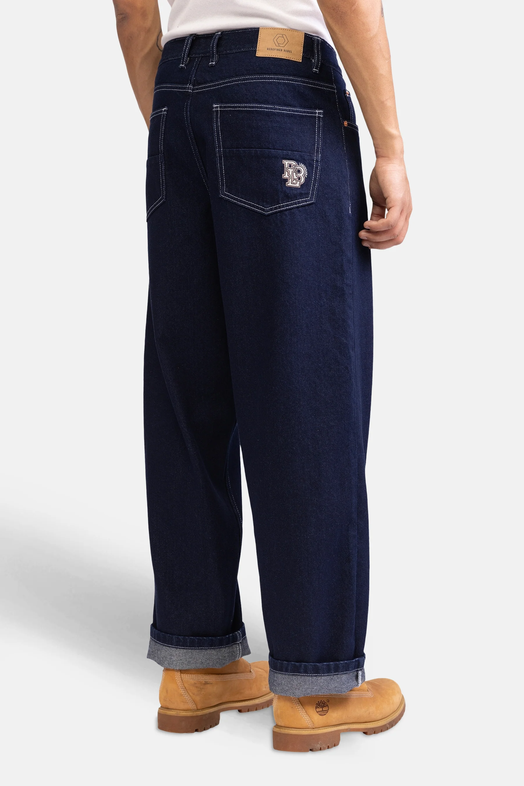 Jeans wide dark blue denim - REDEFINED REBEL - Image 3