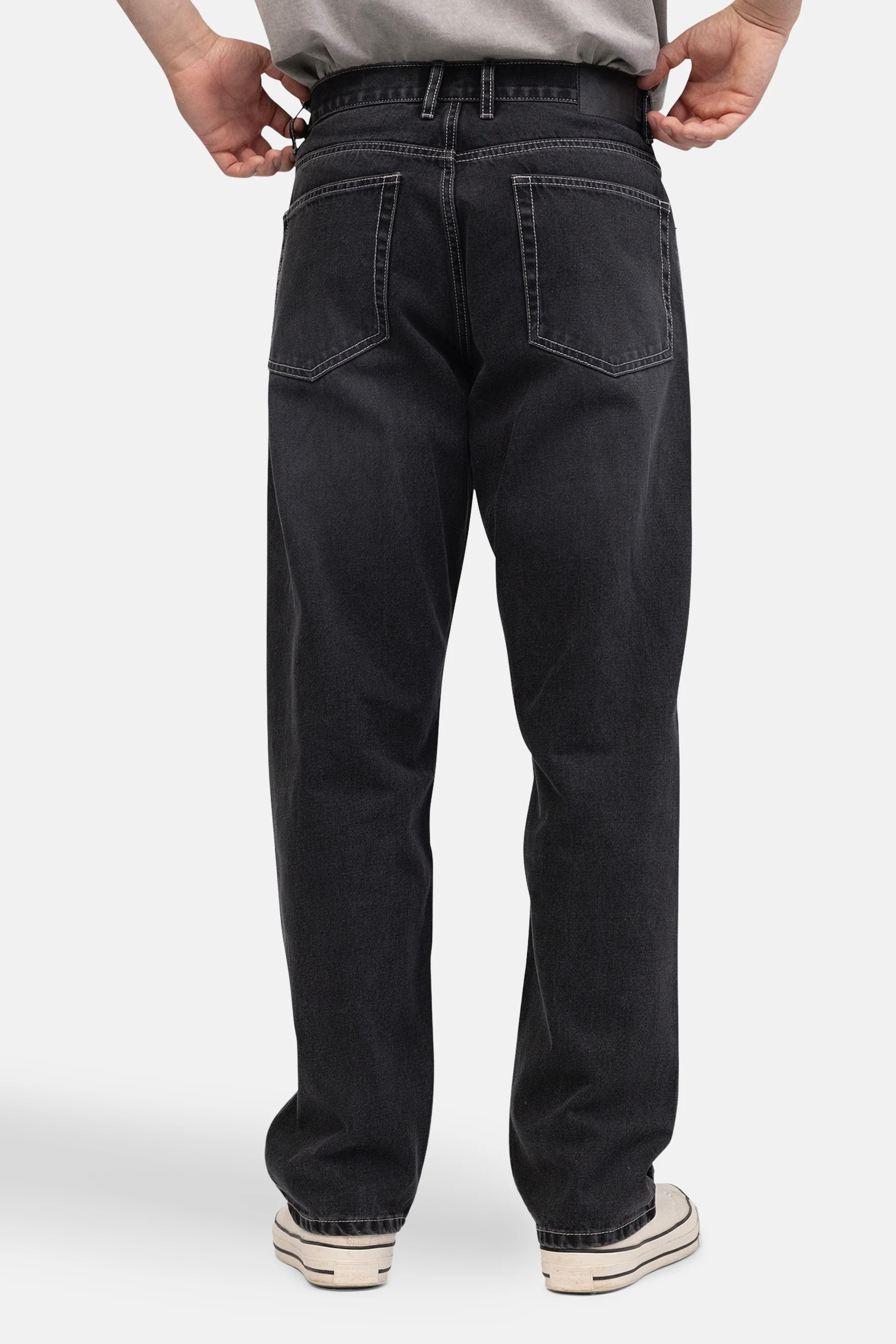 Jeans wide dark grey denim - REDEFINED REBEL - Image 3