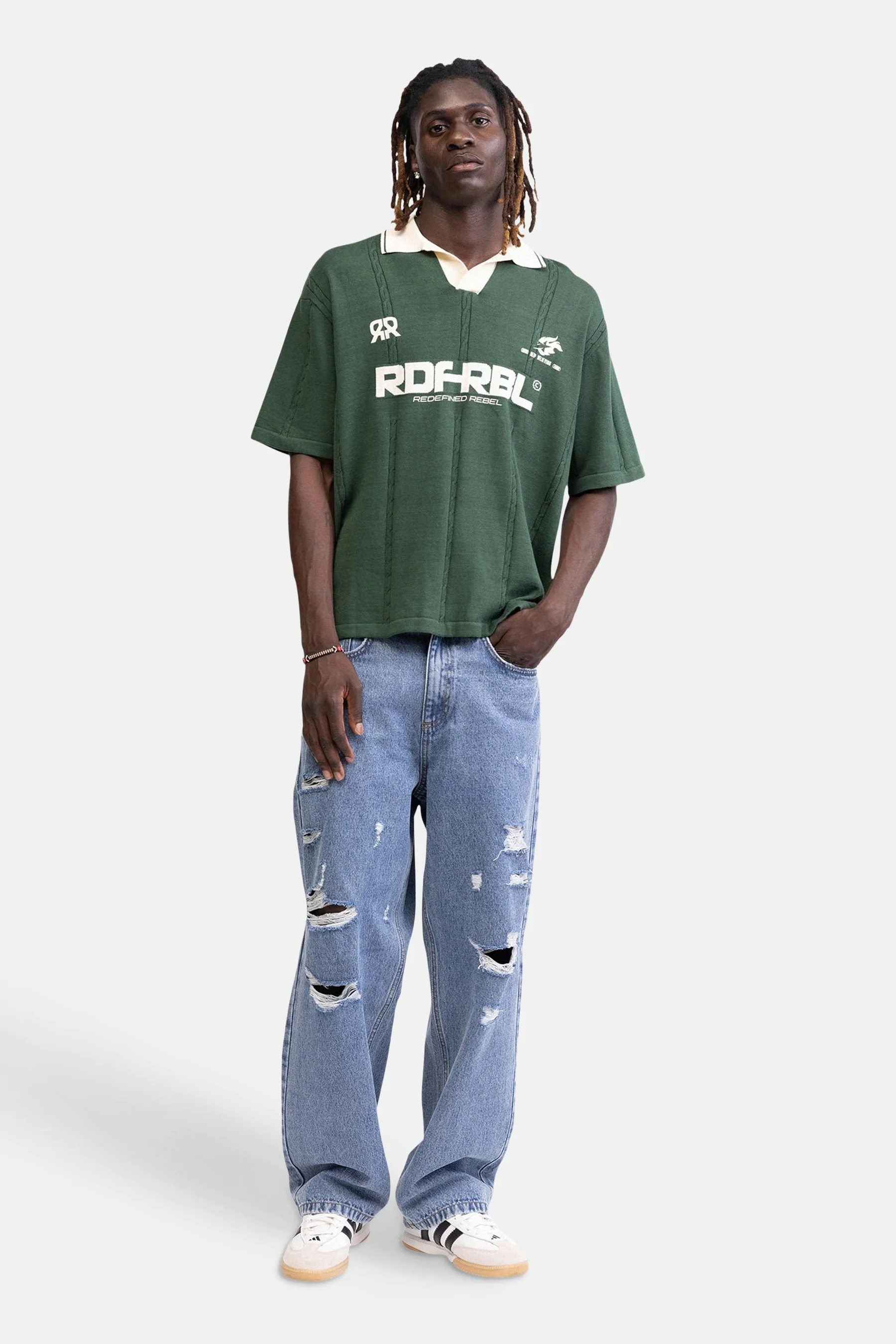 Jeans wide light blue denim - REDEFINED REBEL - Image 2