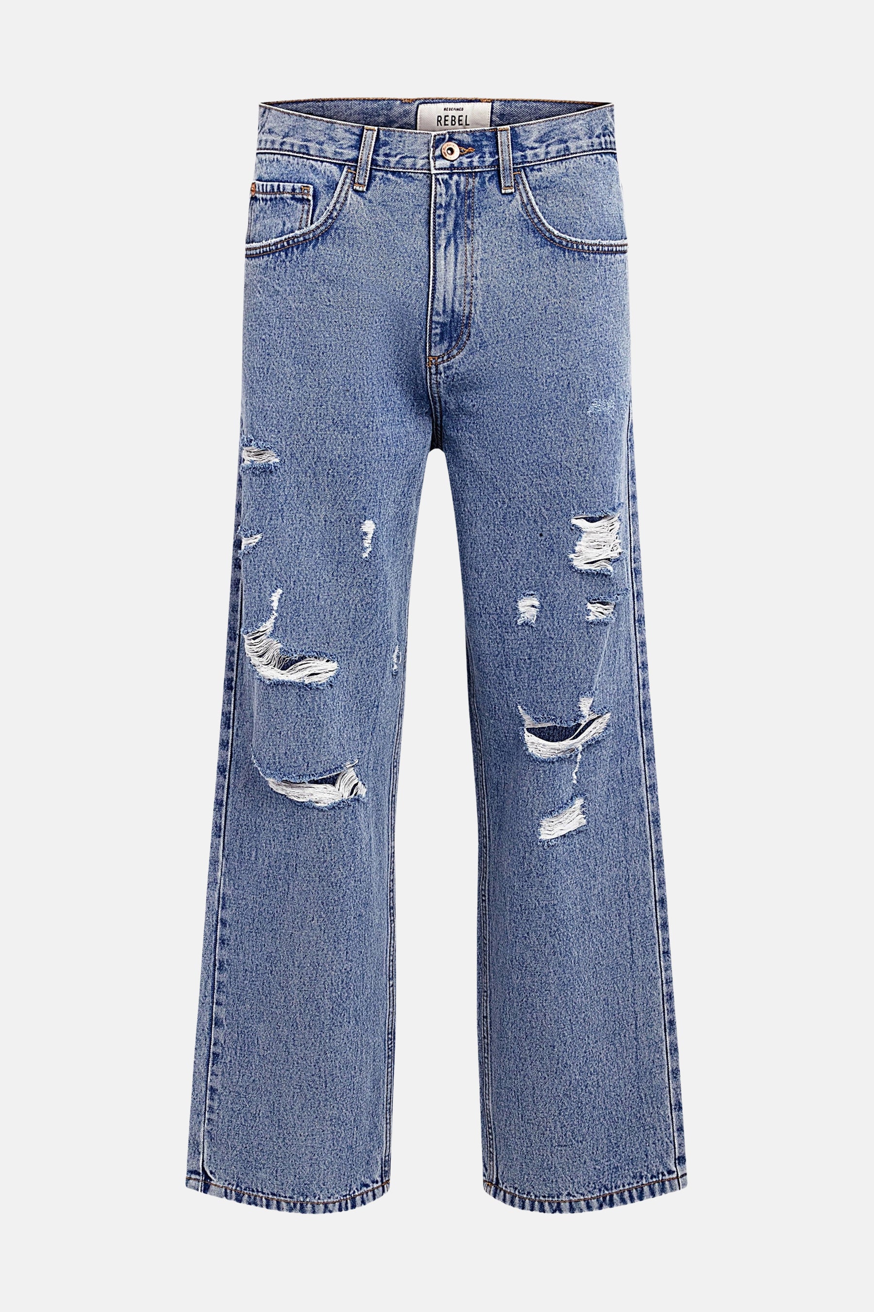 Jeans wide light blue denim - REDEFINED REBEL - Image 5