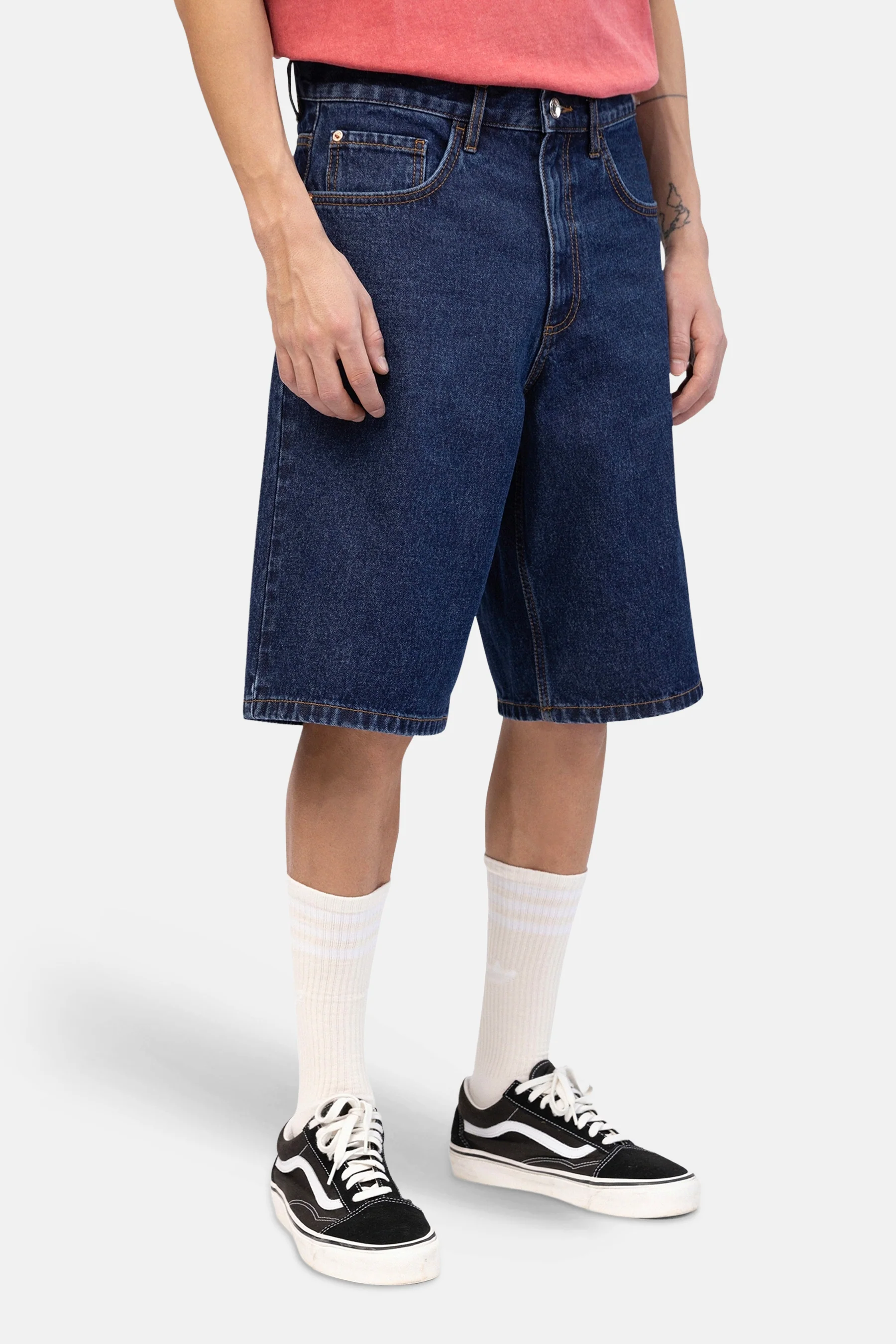 Short - dark blue denim - Image 2