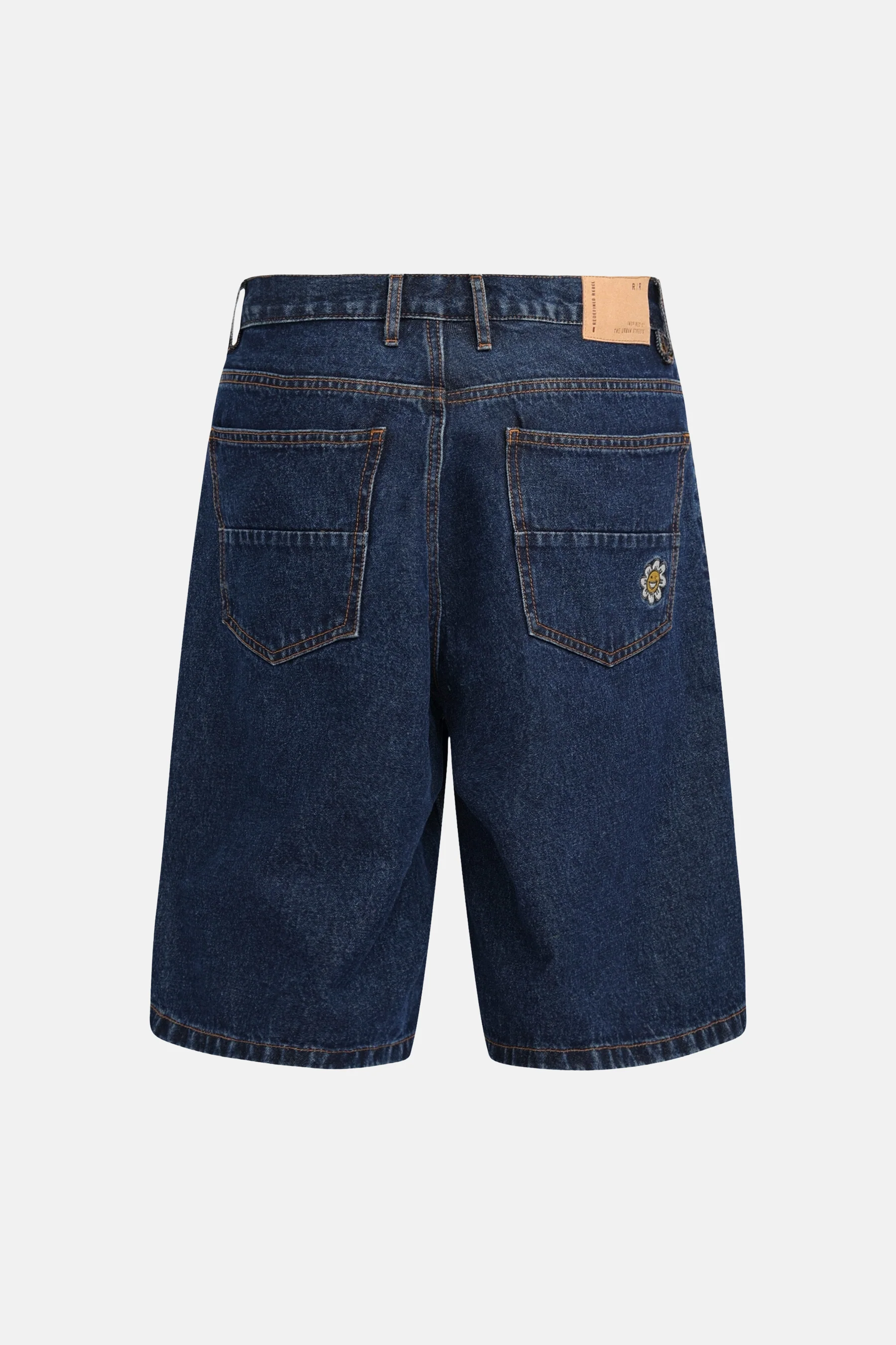Short - dark blue denim - Image 5