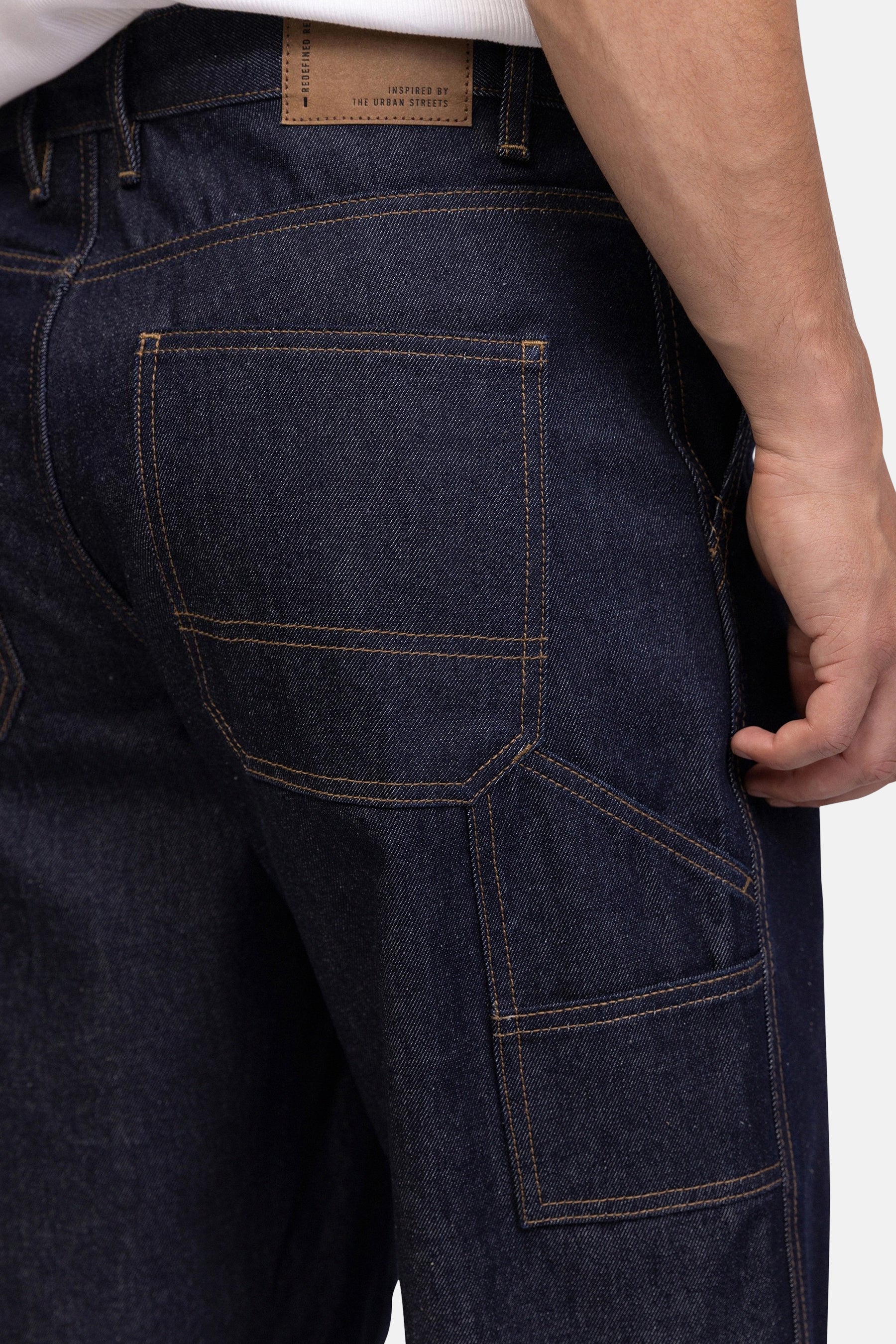 Short - dark blue denim - Image 3