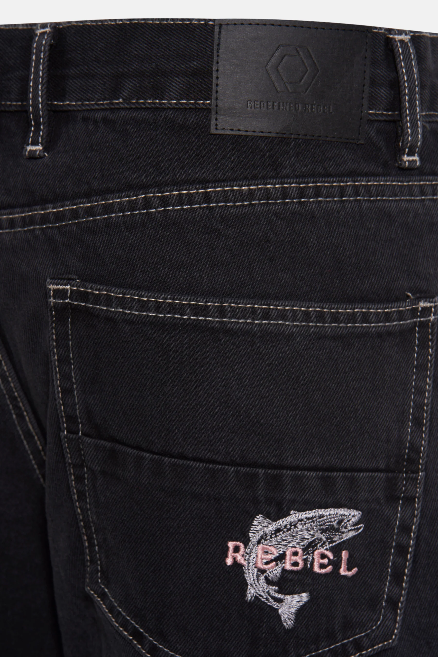 Short - dark grey denim - Image 10