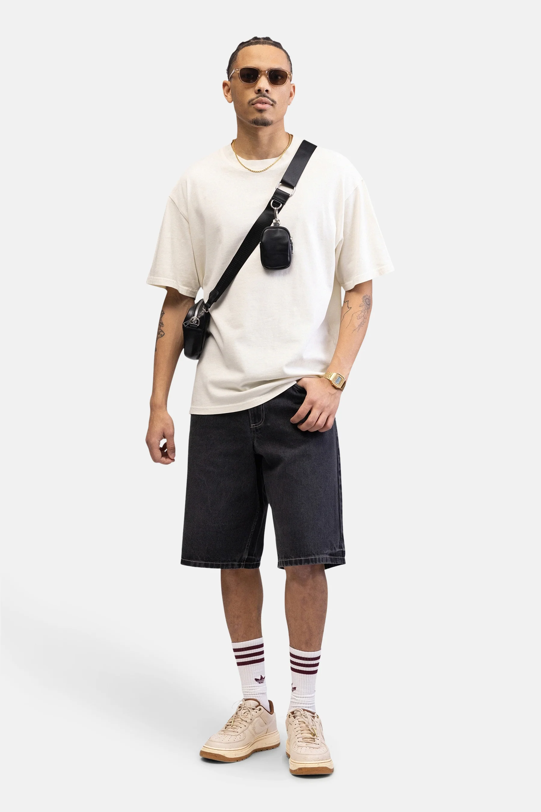 Short - dark grey denim - Image 2
