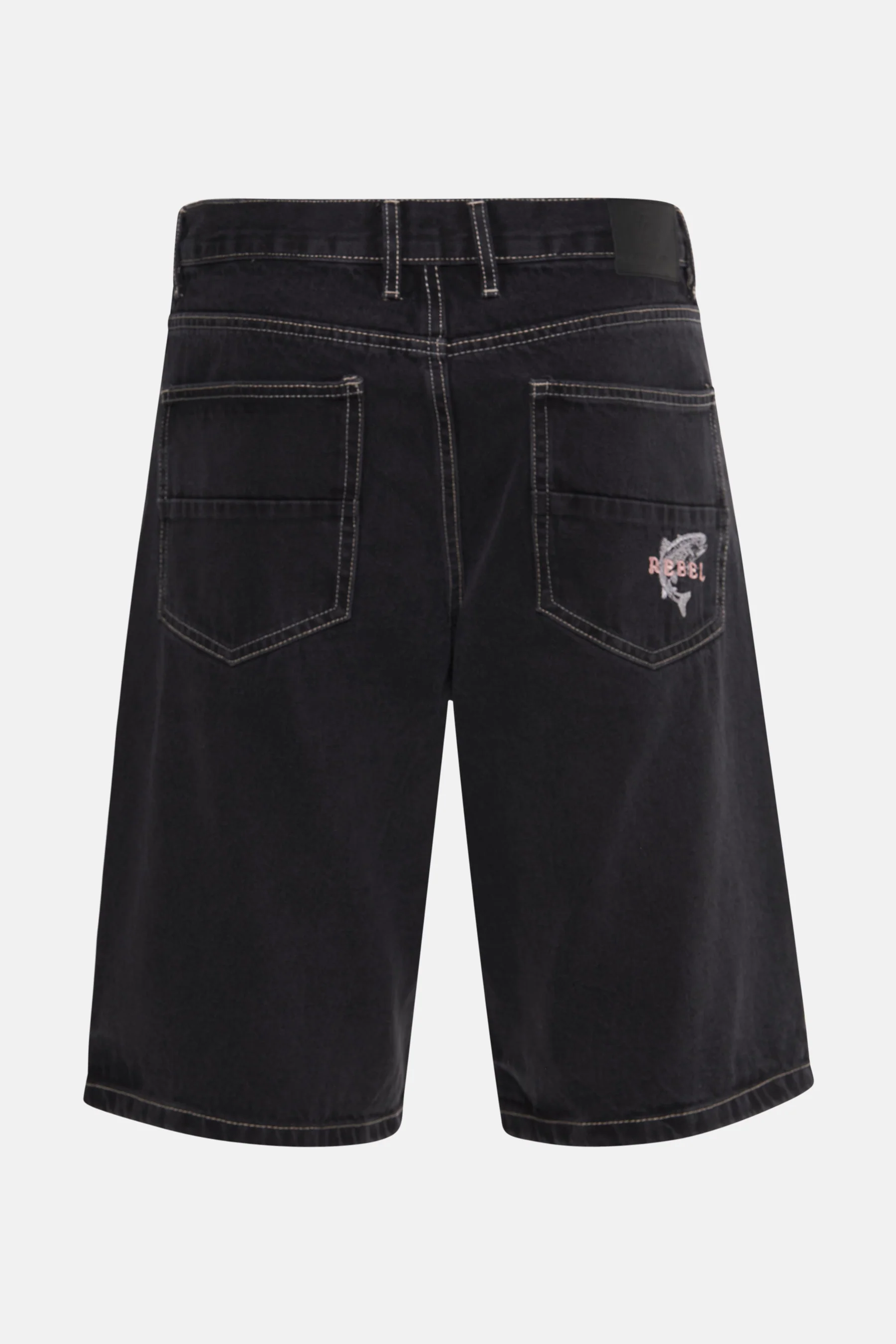 Short - dark grey denim - Image 6