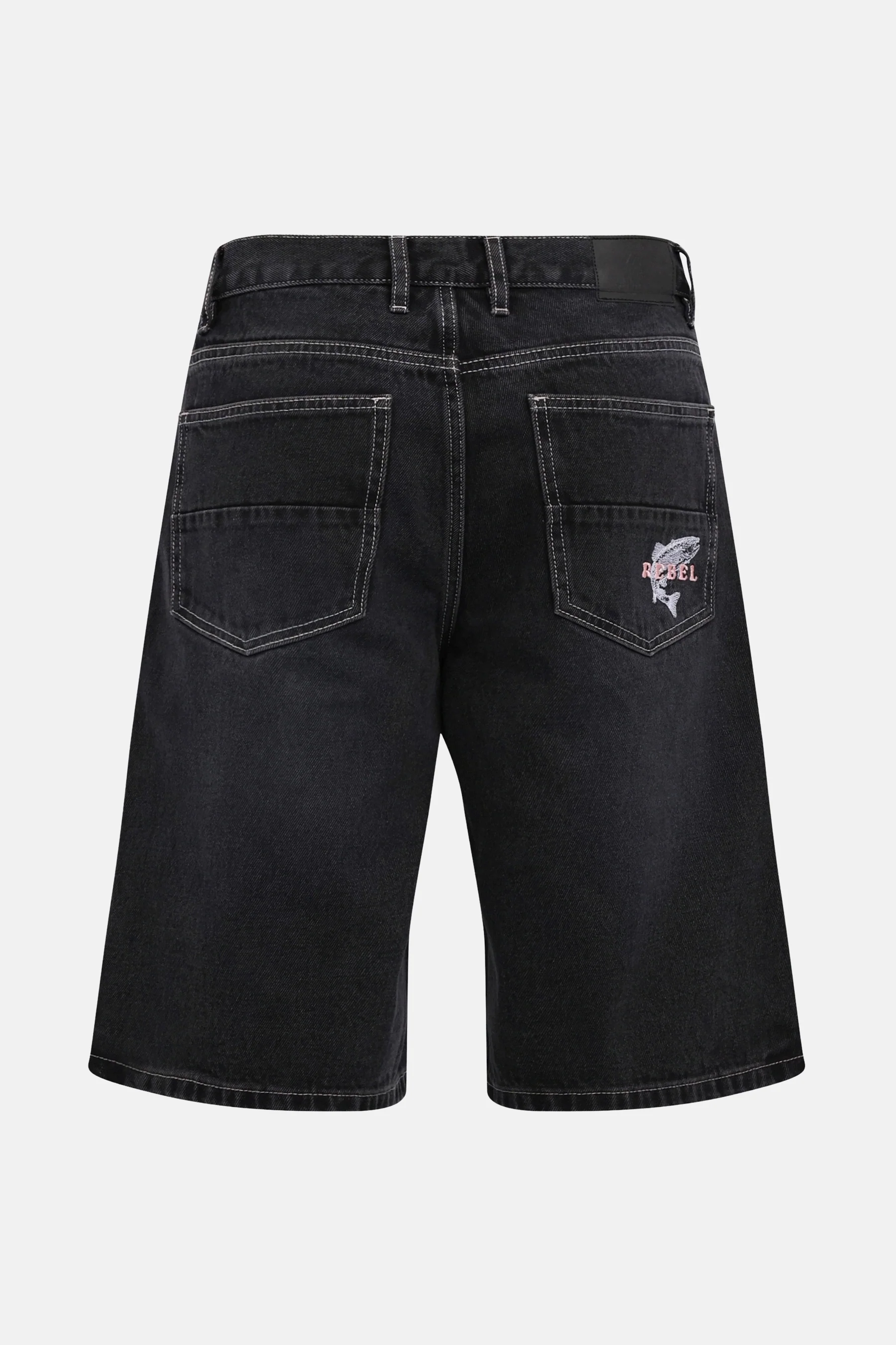 Short - dark grey denim - Image 9