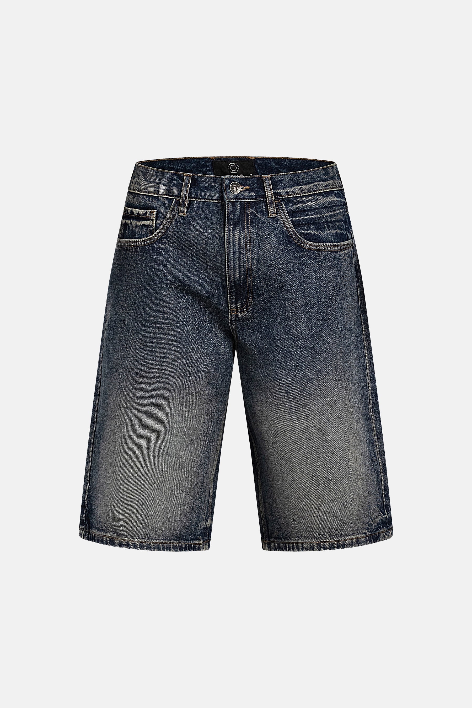 Short - mid blue denim - Image 5