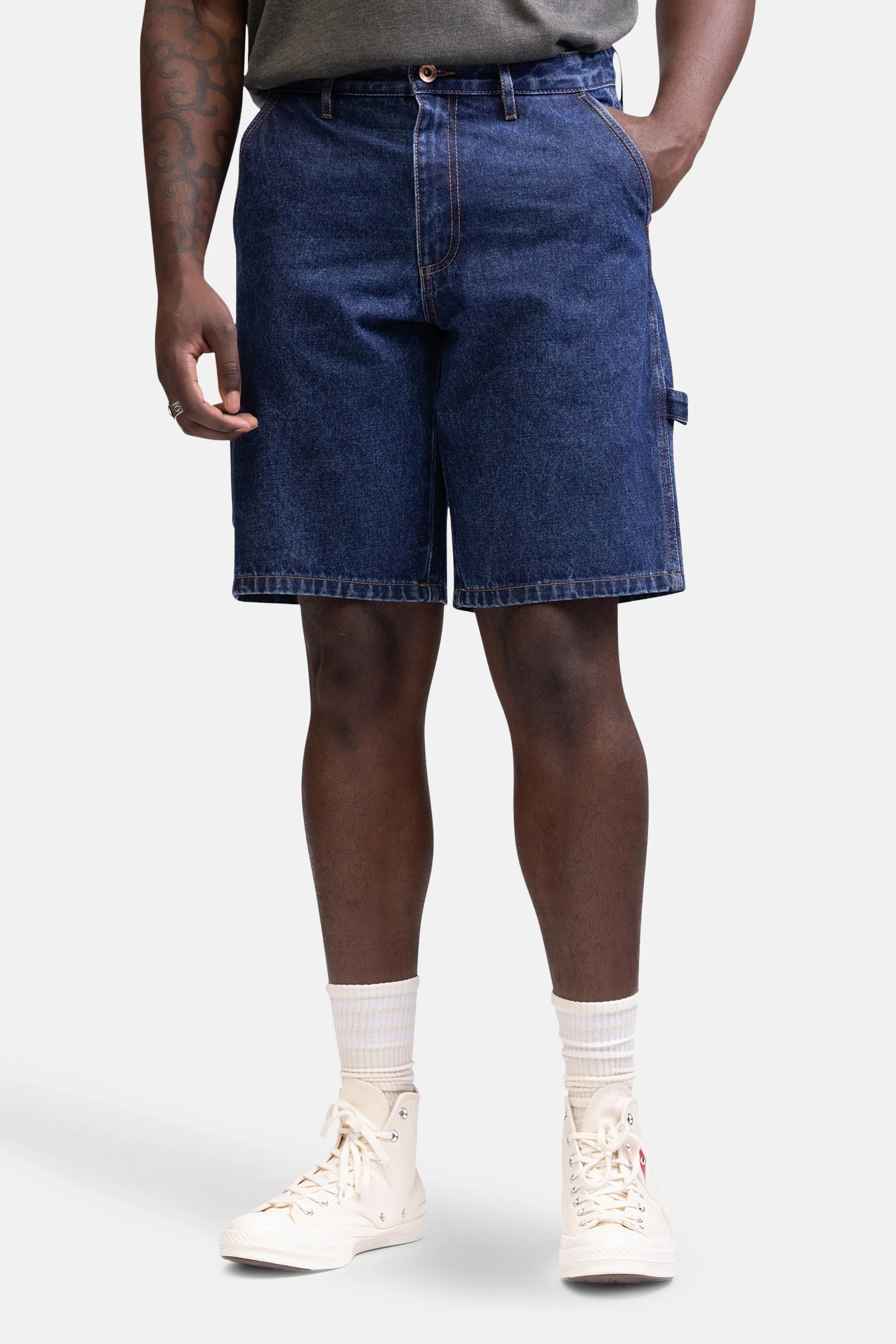 Short - dark blue denim