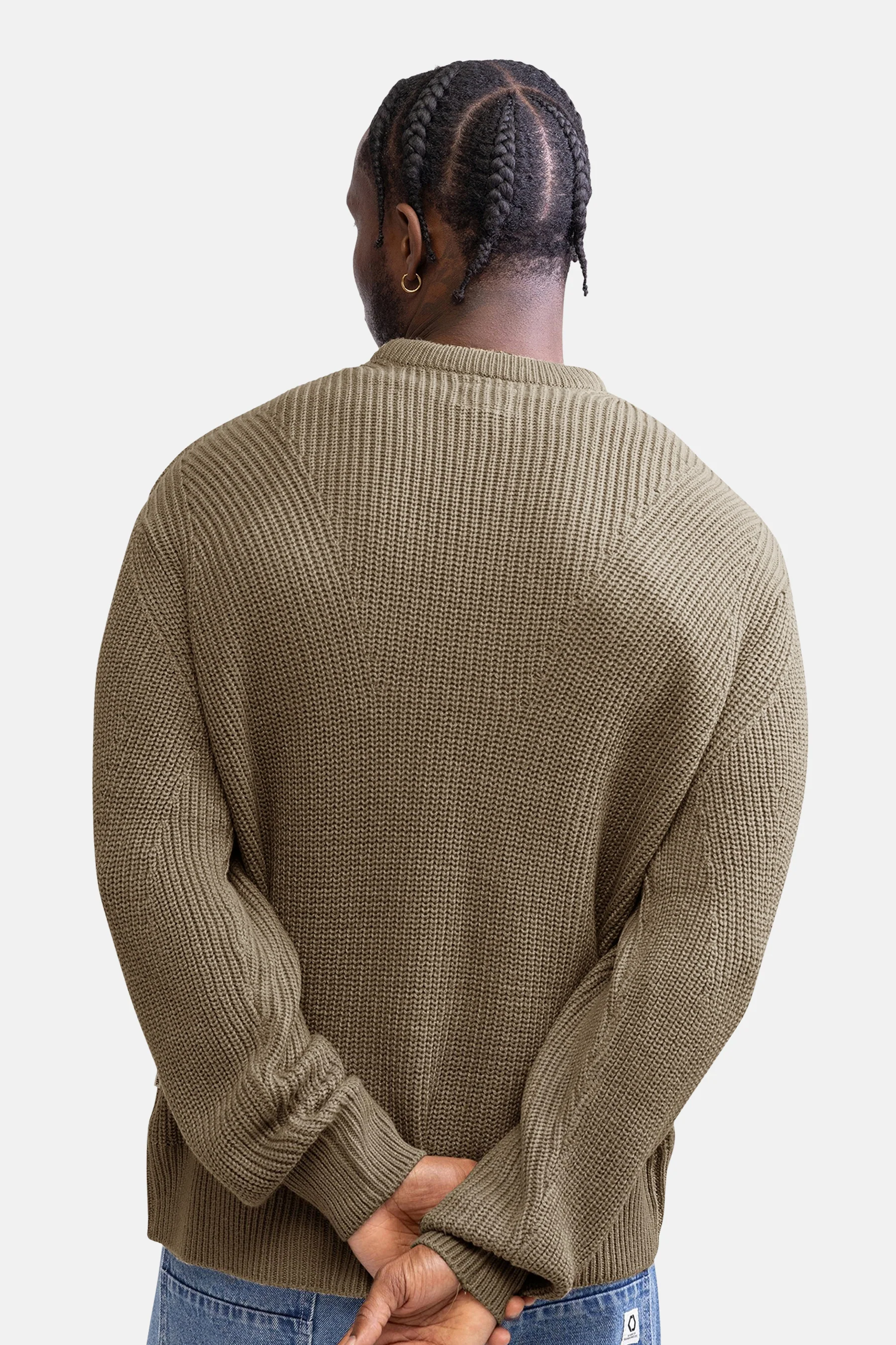 Pull met ronde hals - beige - Image 3