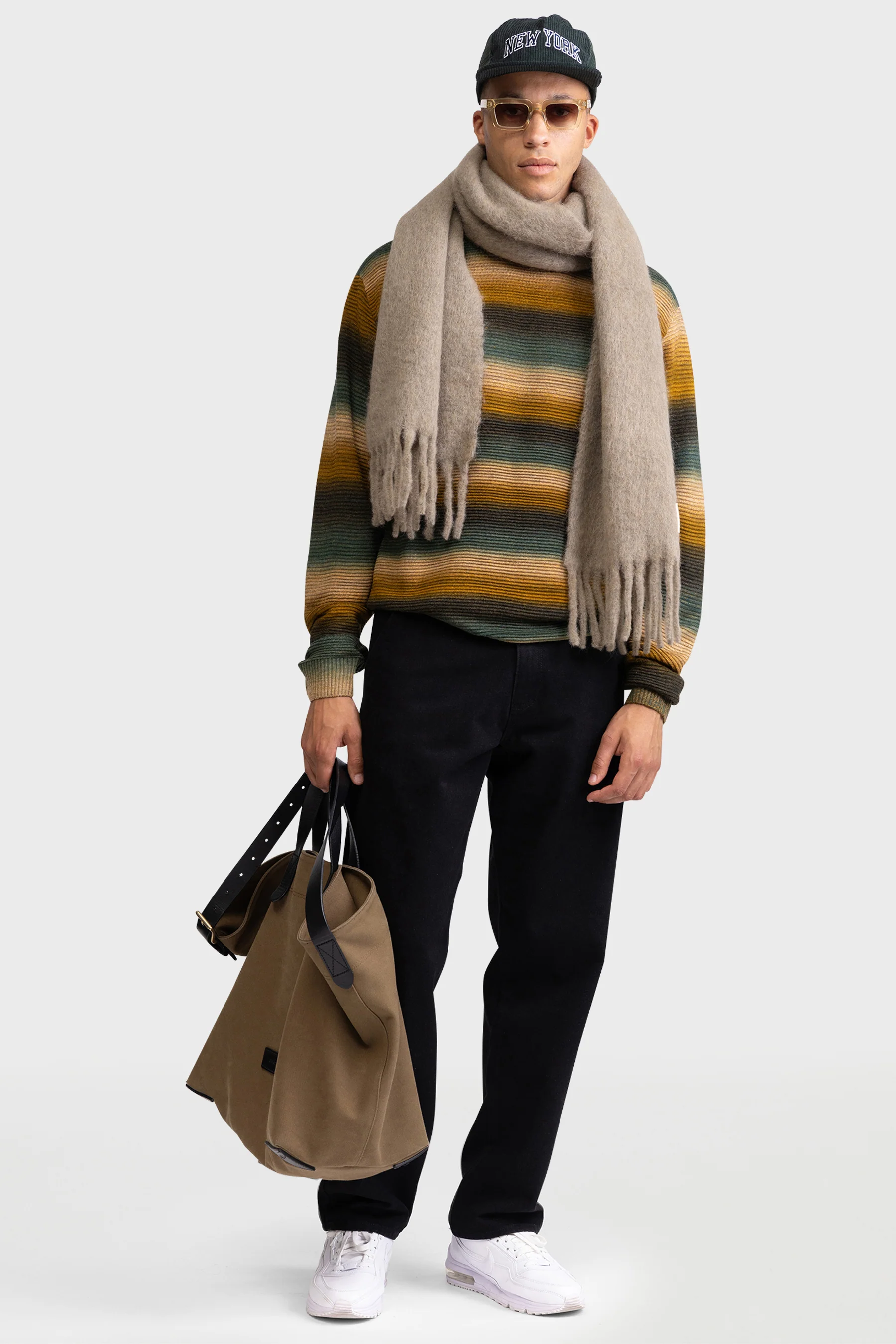 Pull met ronde hals - bruin - Image 2