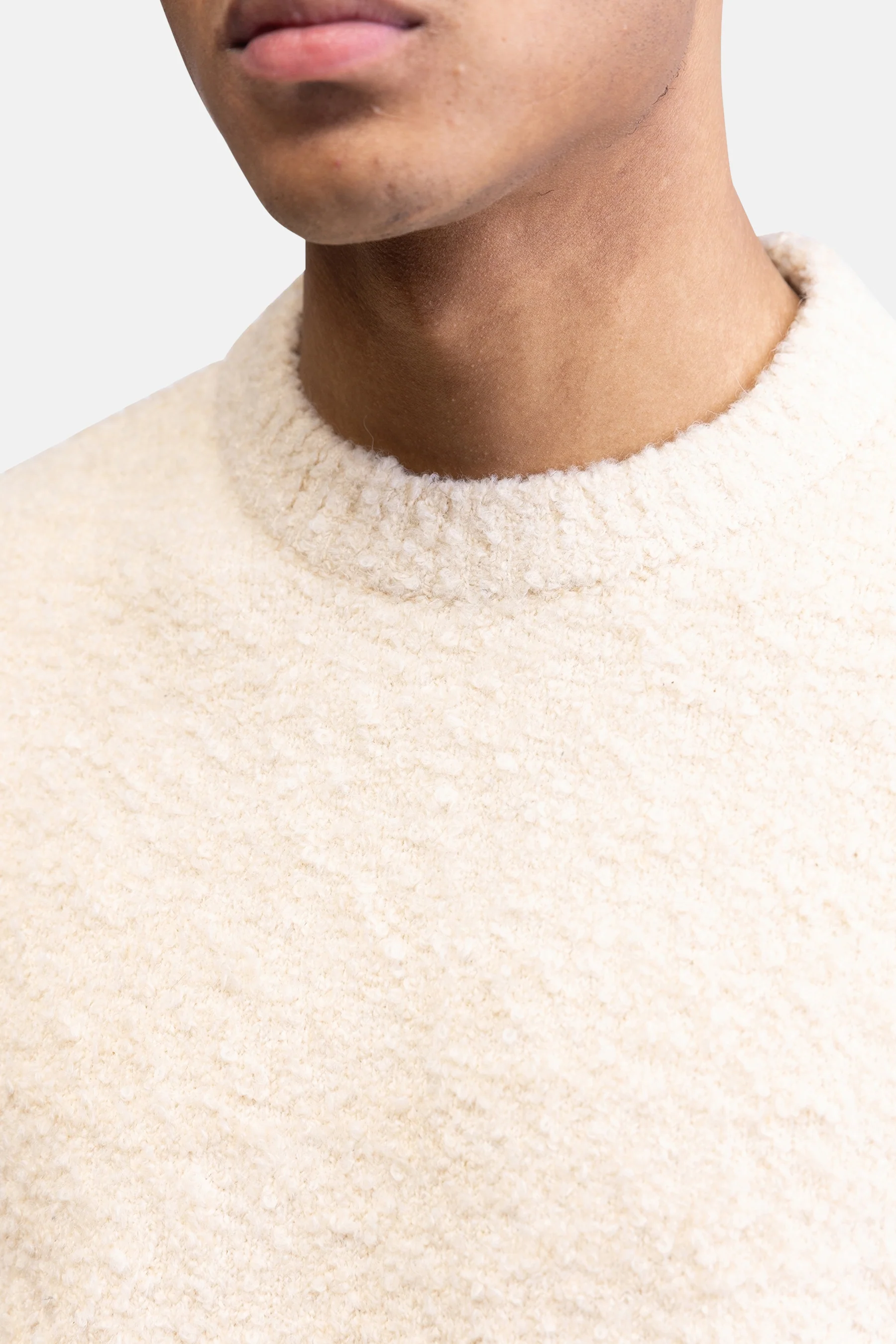 Pull met ronde hals - ecru - Image 3