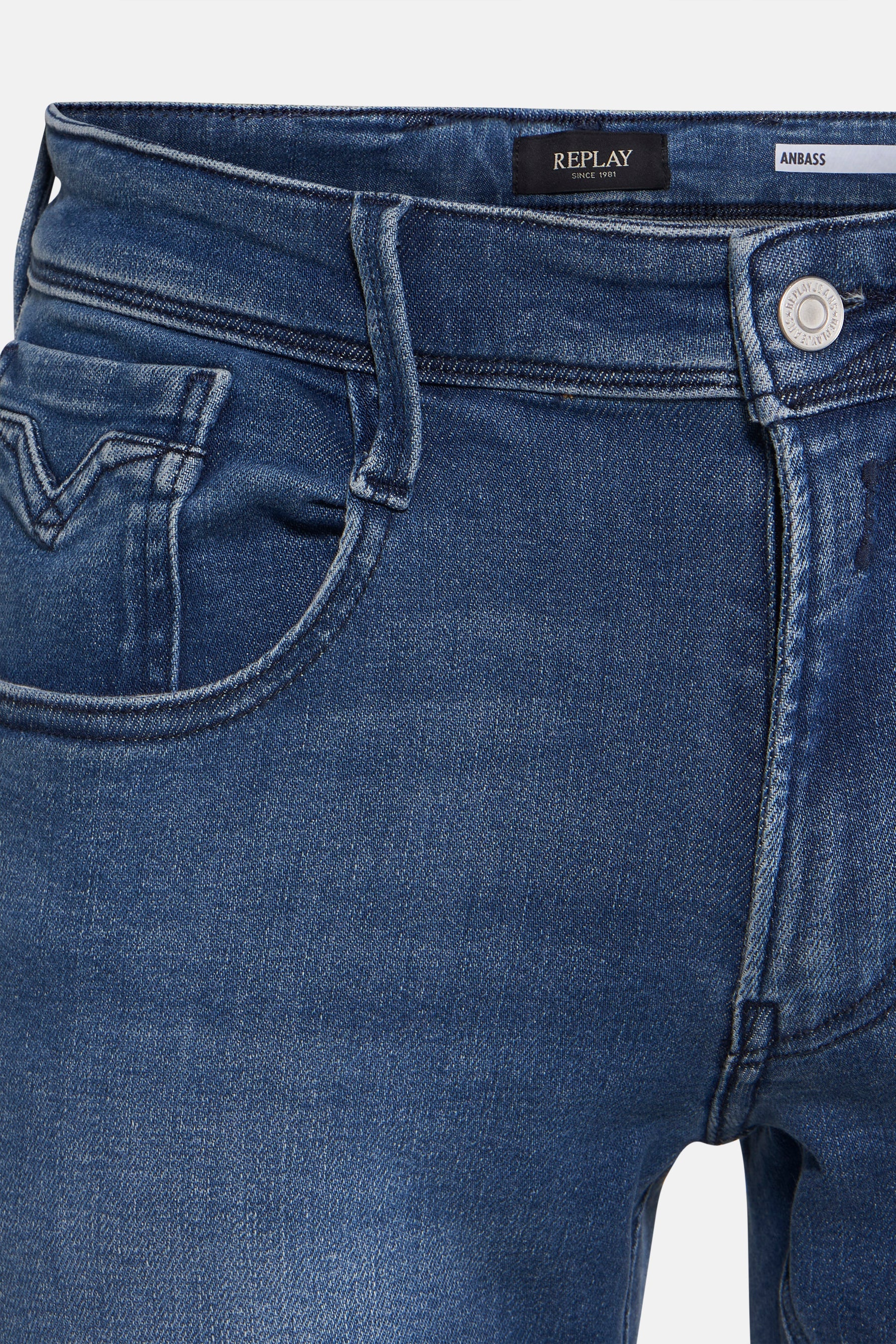 ANBASS - mid blue denim - Image 4