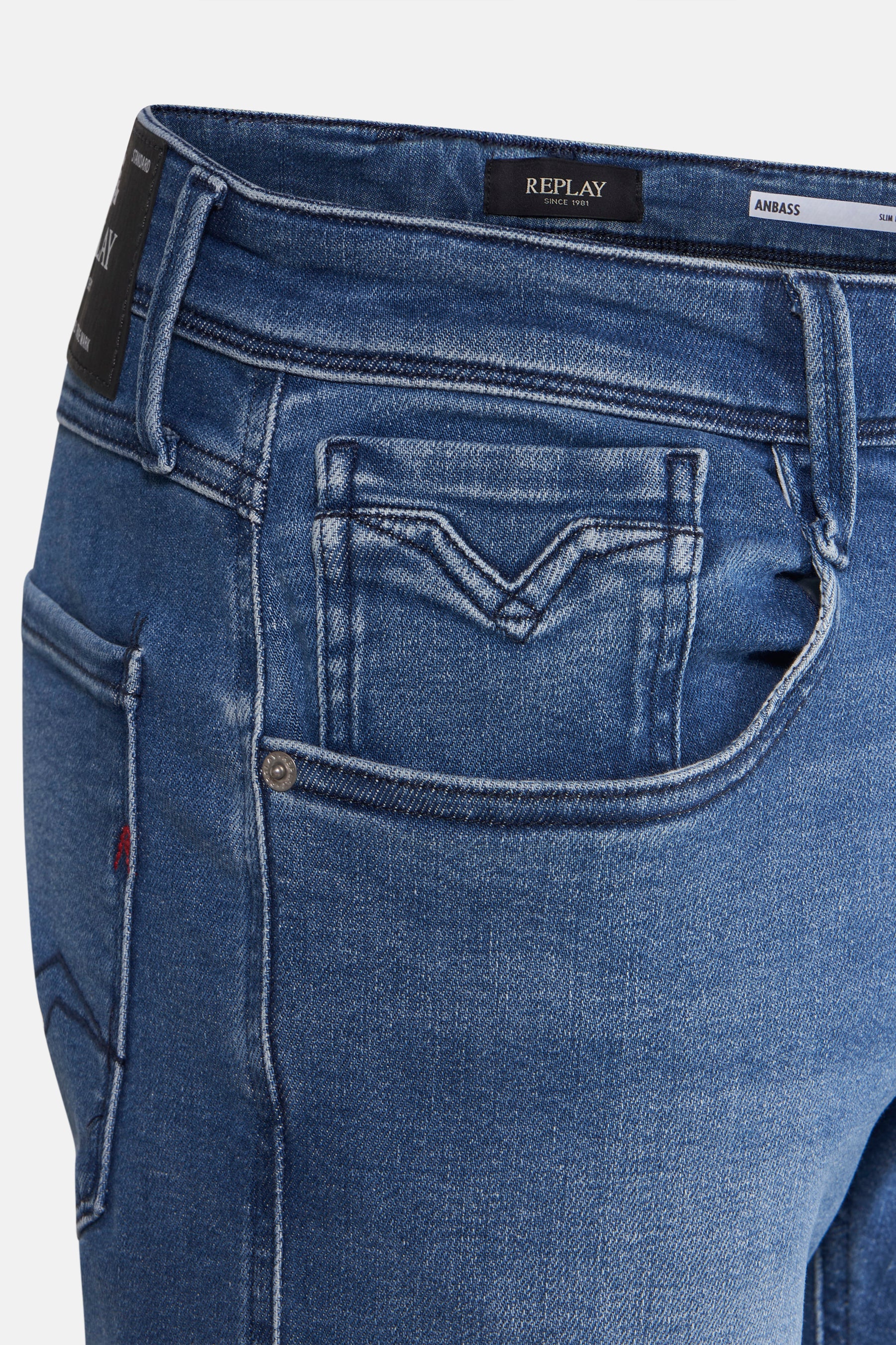 ANBASS - mid blue denim - Image 5
