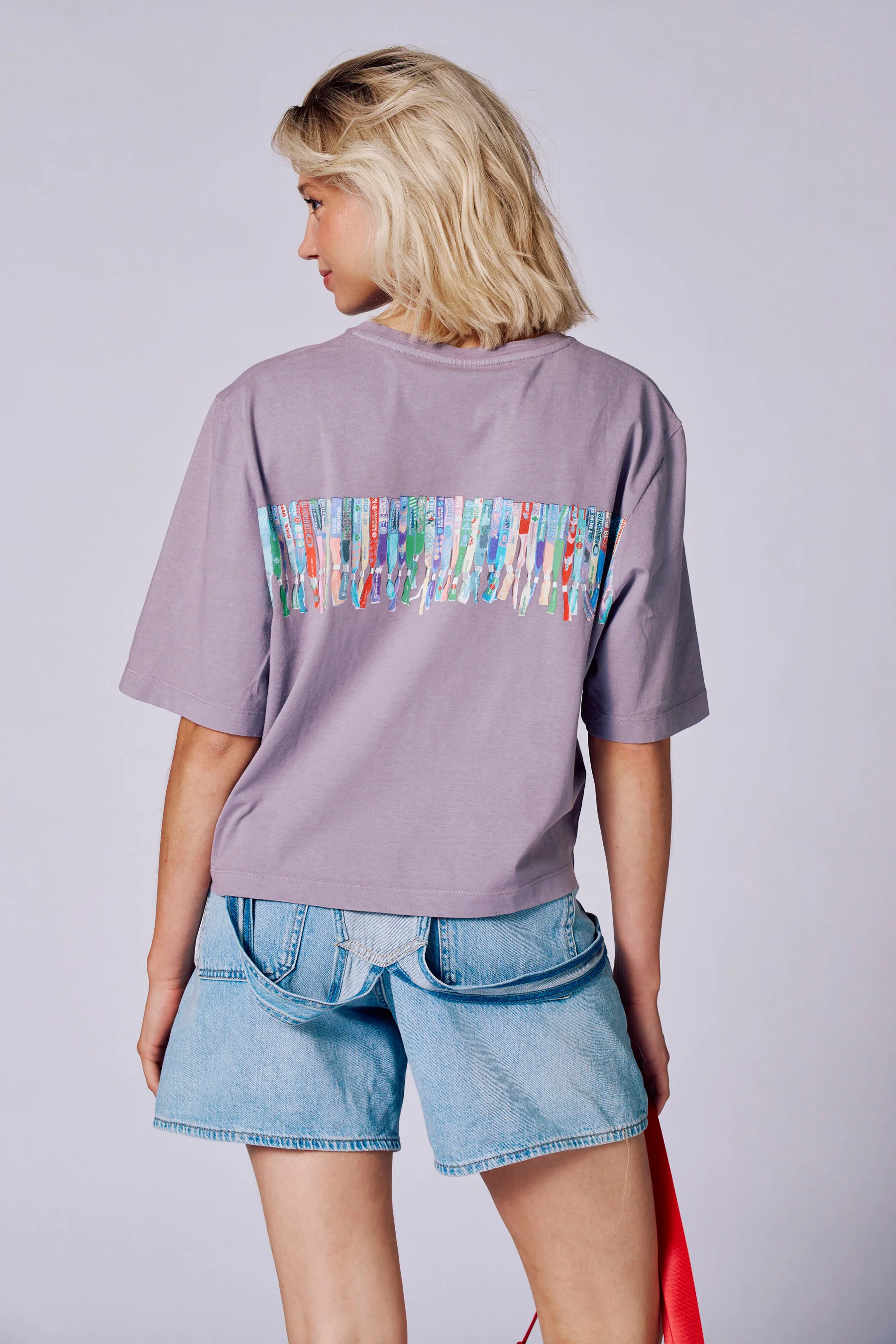 T-shirt met korte mouwen - paars