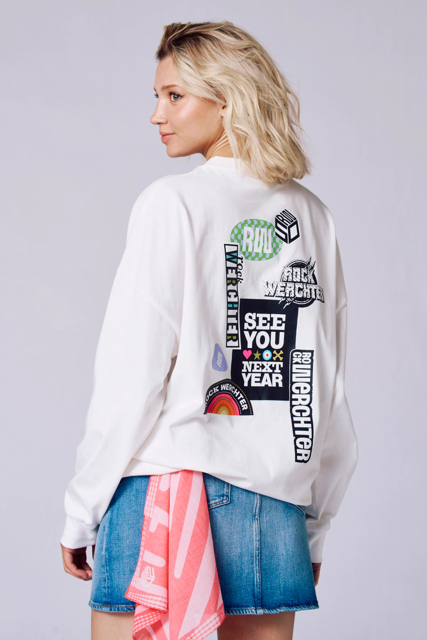 T-shirt met lange mouwen - wit