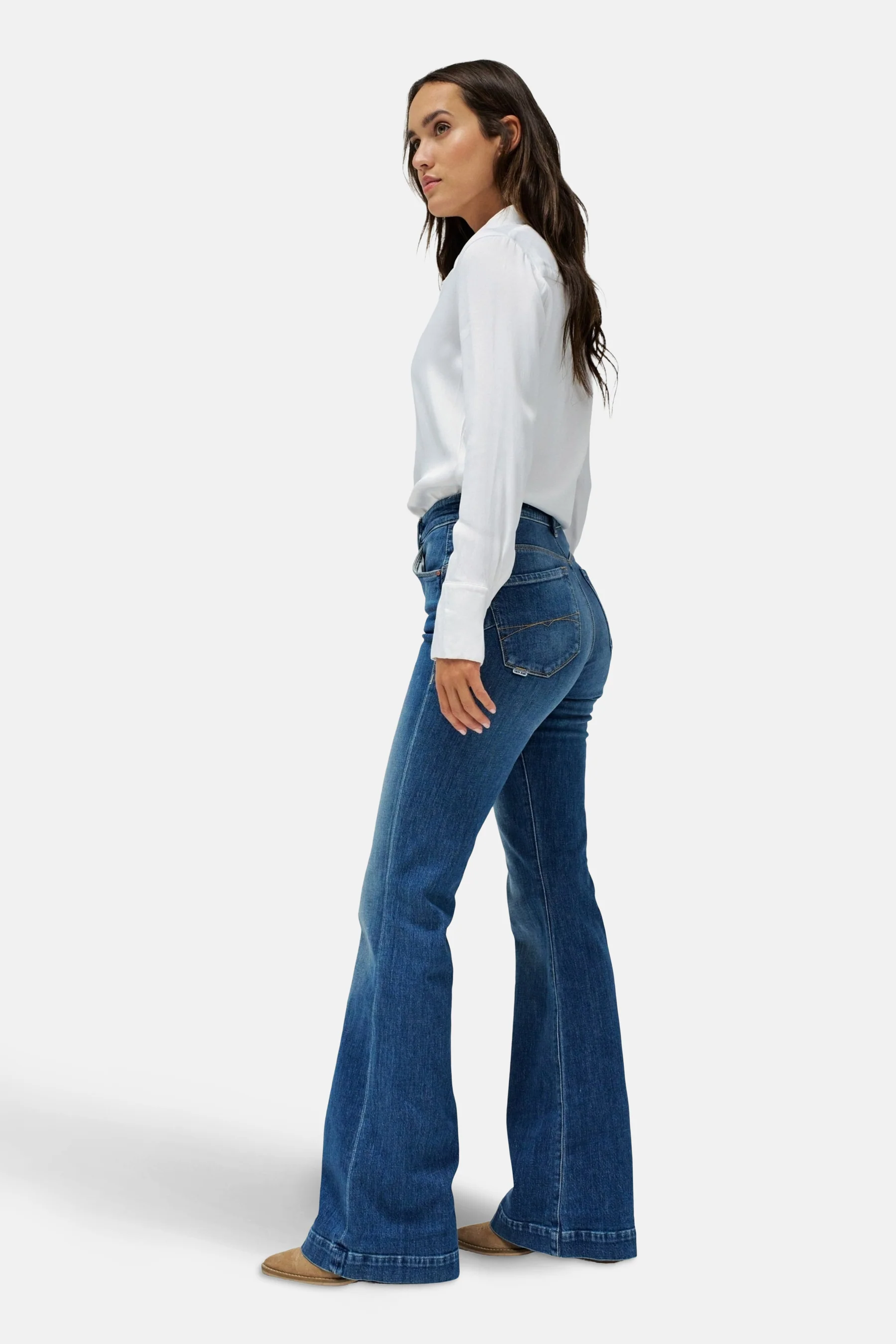Jeans flared mid blue denim - Salsa Jeans® - Image 2