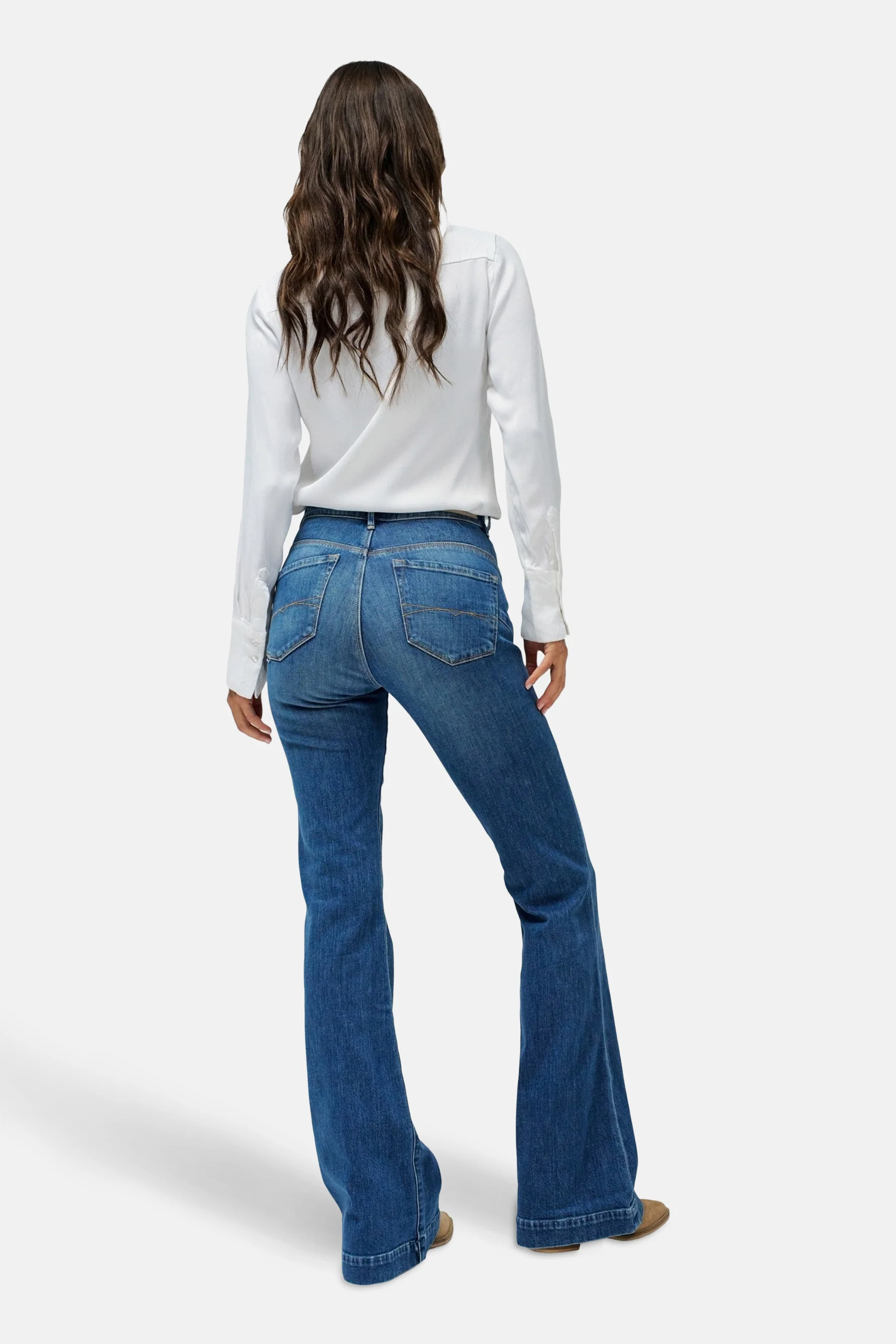 Jeans flared mid blue denim - Salsa Jeans® - Image 3