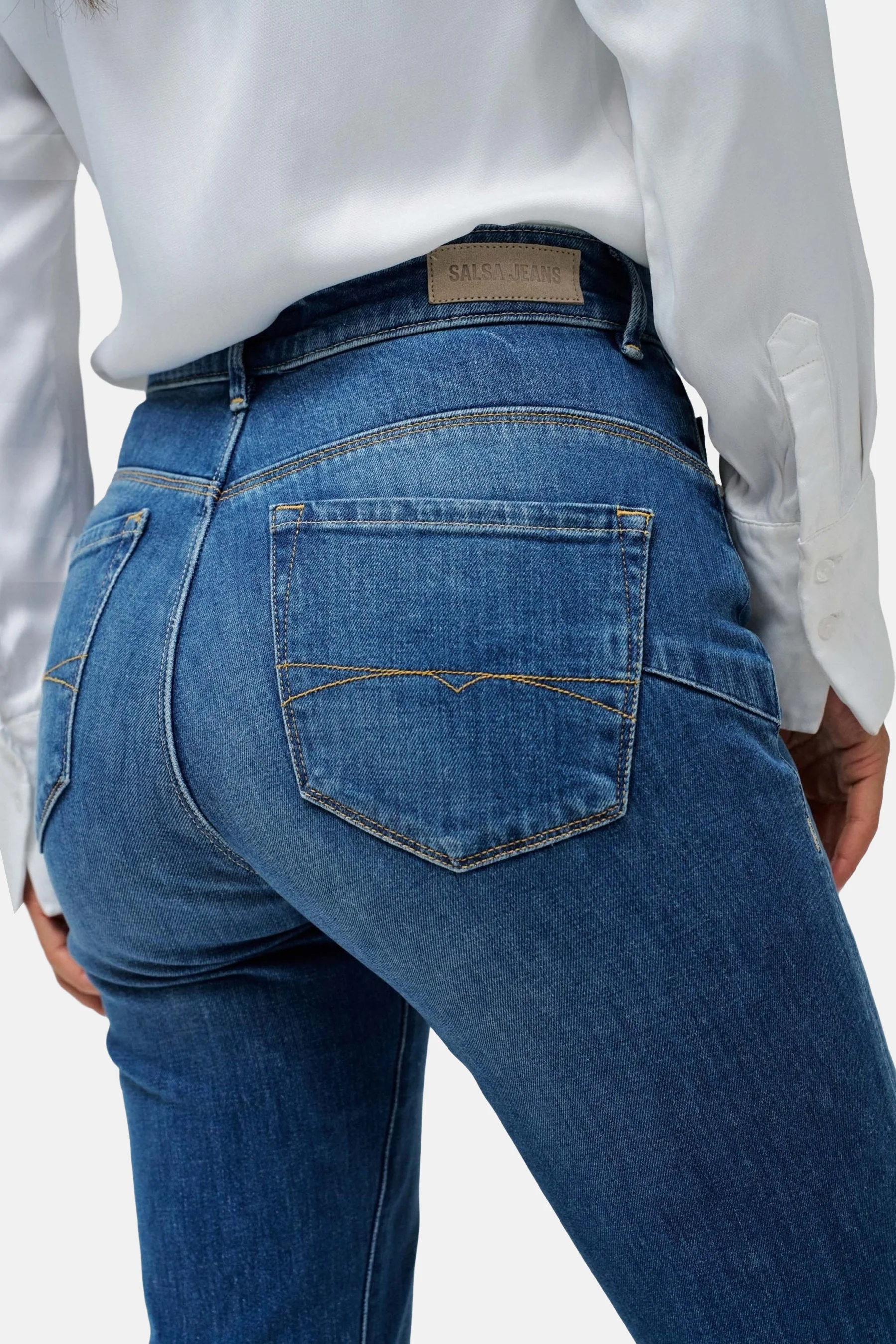 Jeans flared mid blue denim - Salsa Jeans® - Image 4