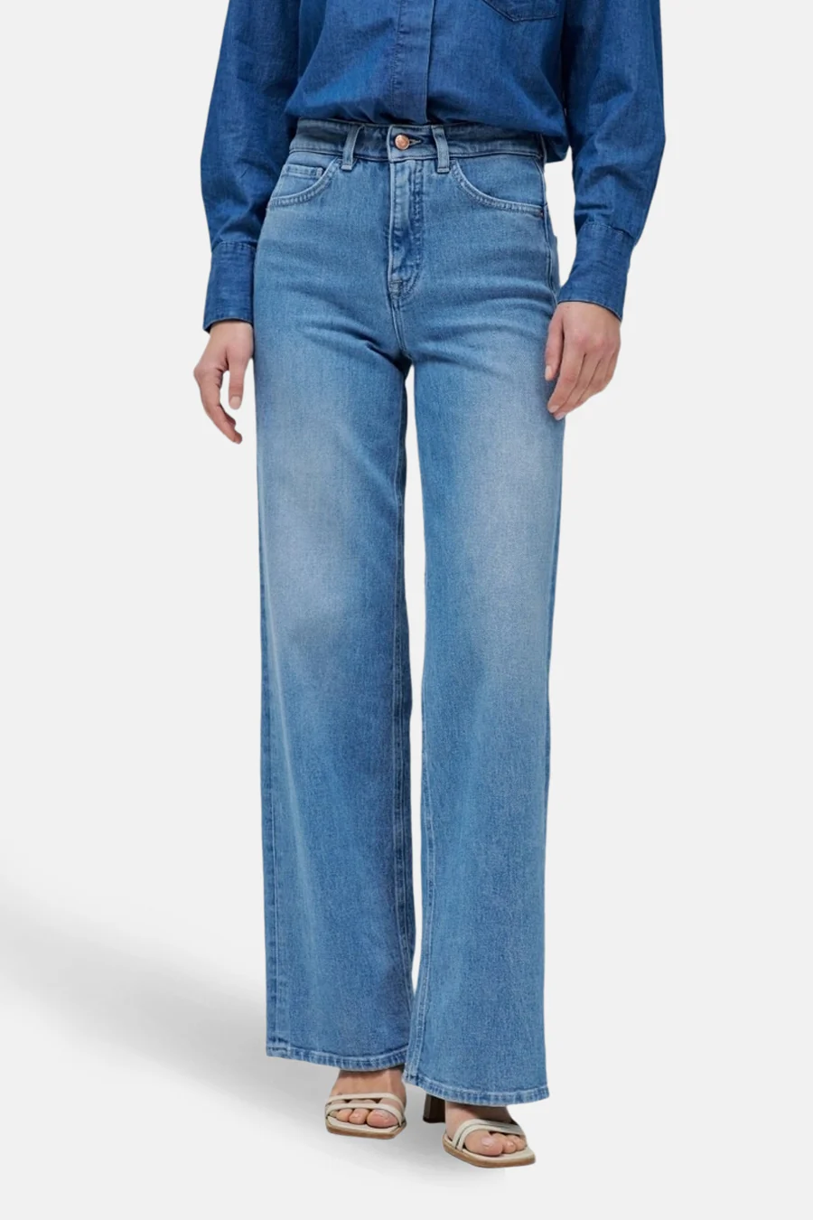 Jeans wide light blue denim - Salsa Jeans®