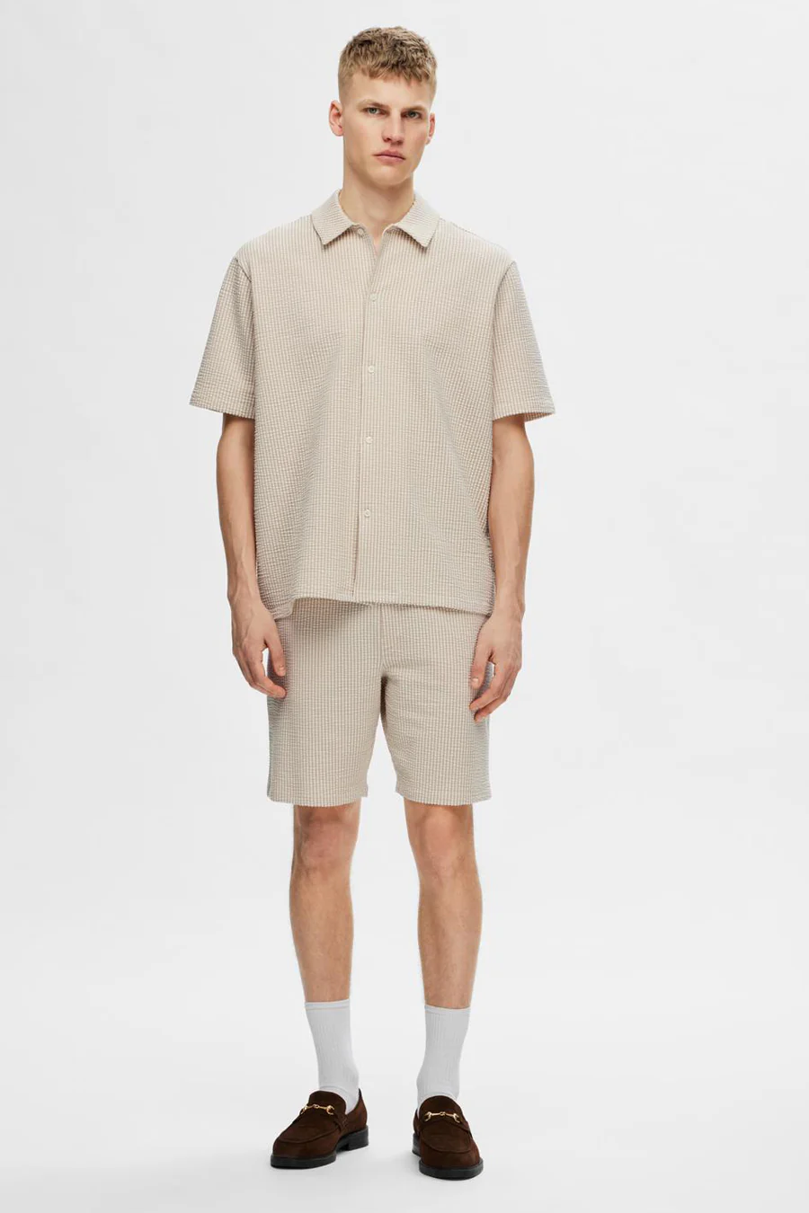 Hemd met korte mouwen - beige - Image 2
