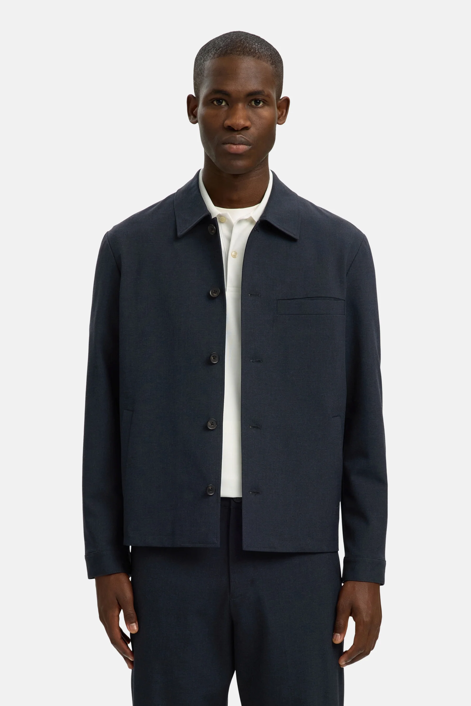Hemd met lange mouwen - blauw