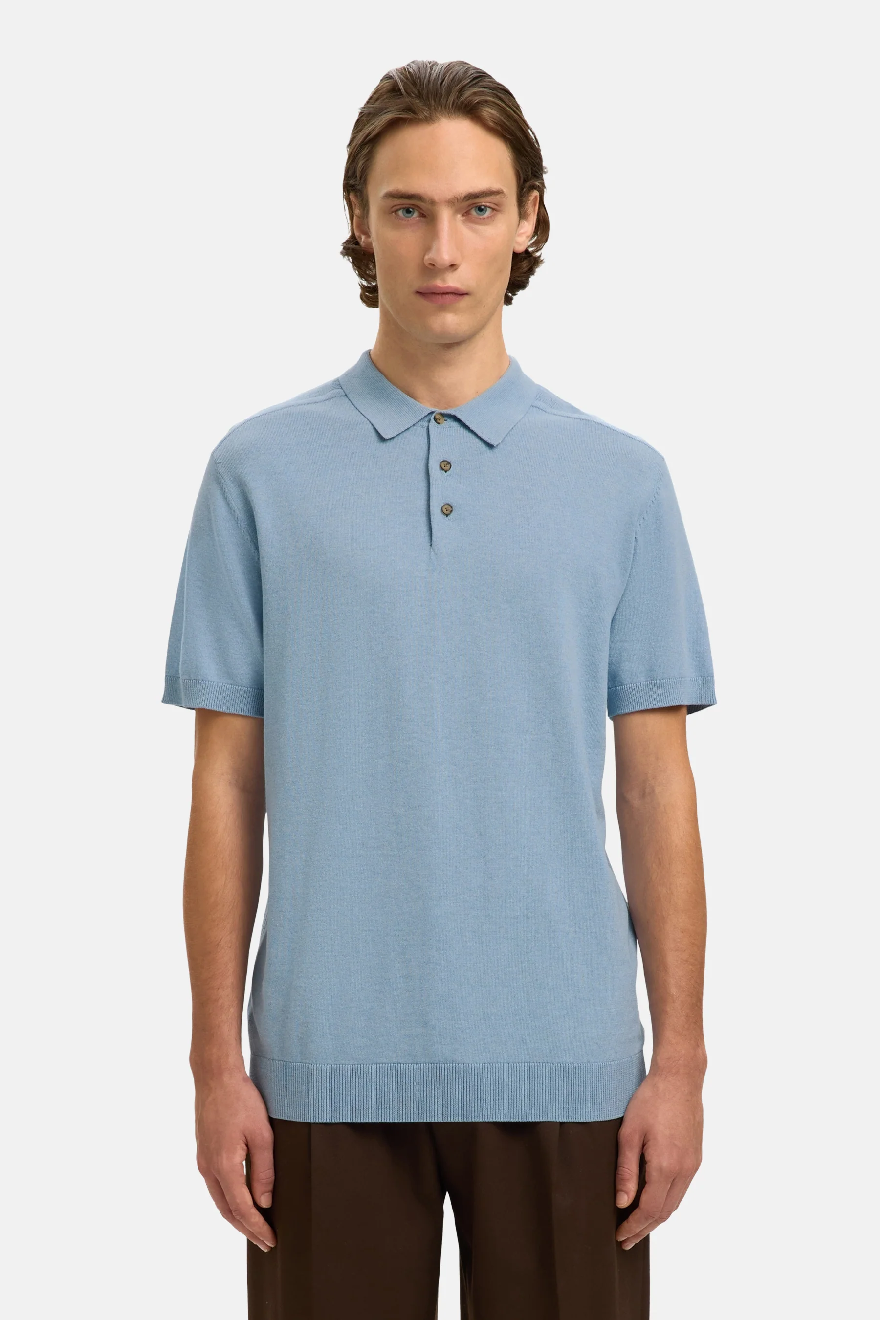 Polo met korte mouwen - blauw