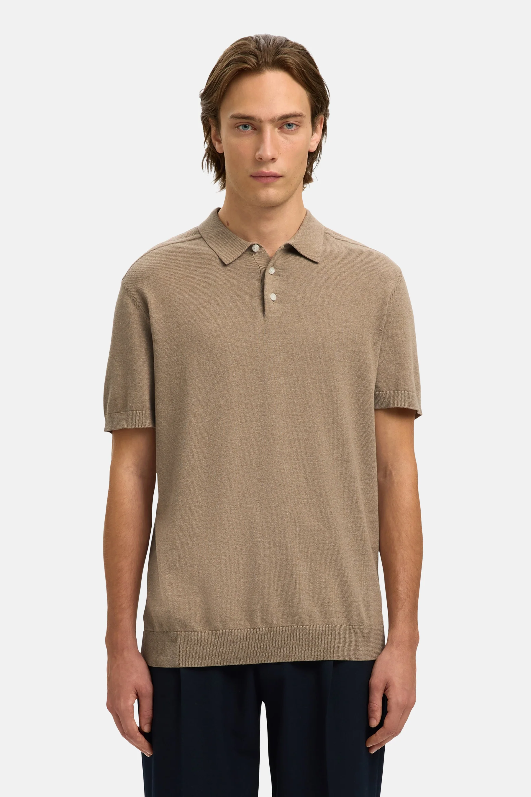 Polo met korte mouwen - bruin