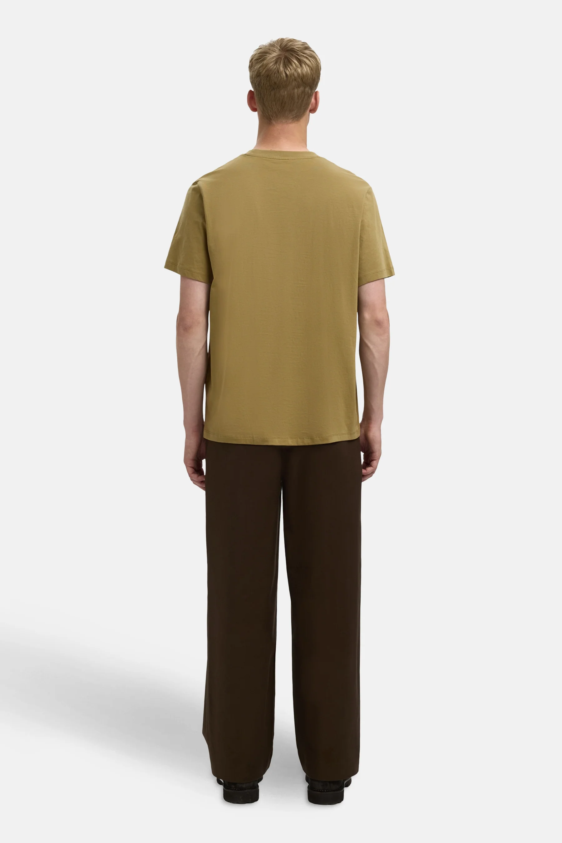 T-shirt (korte mouwen) groen - SELECTED - Image 3