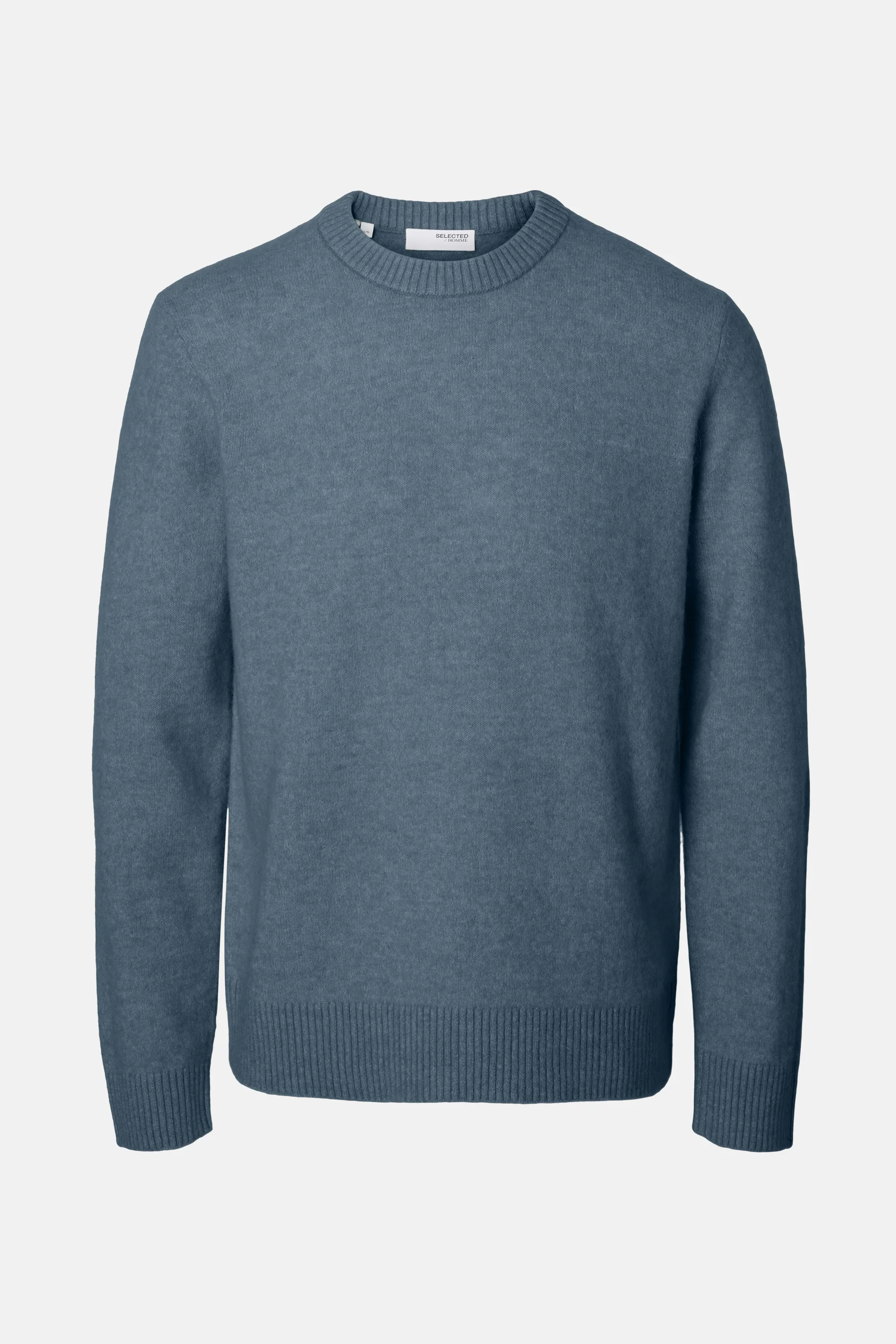 Pull met ronde hals - blauw