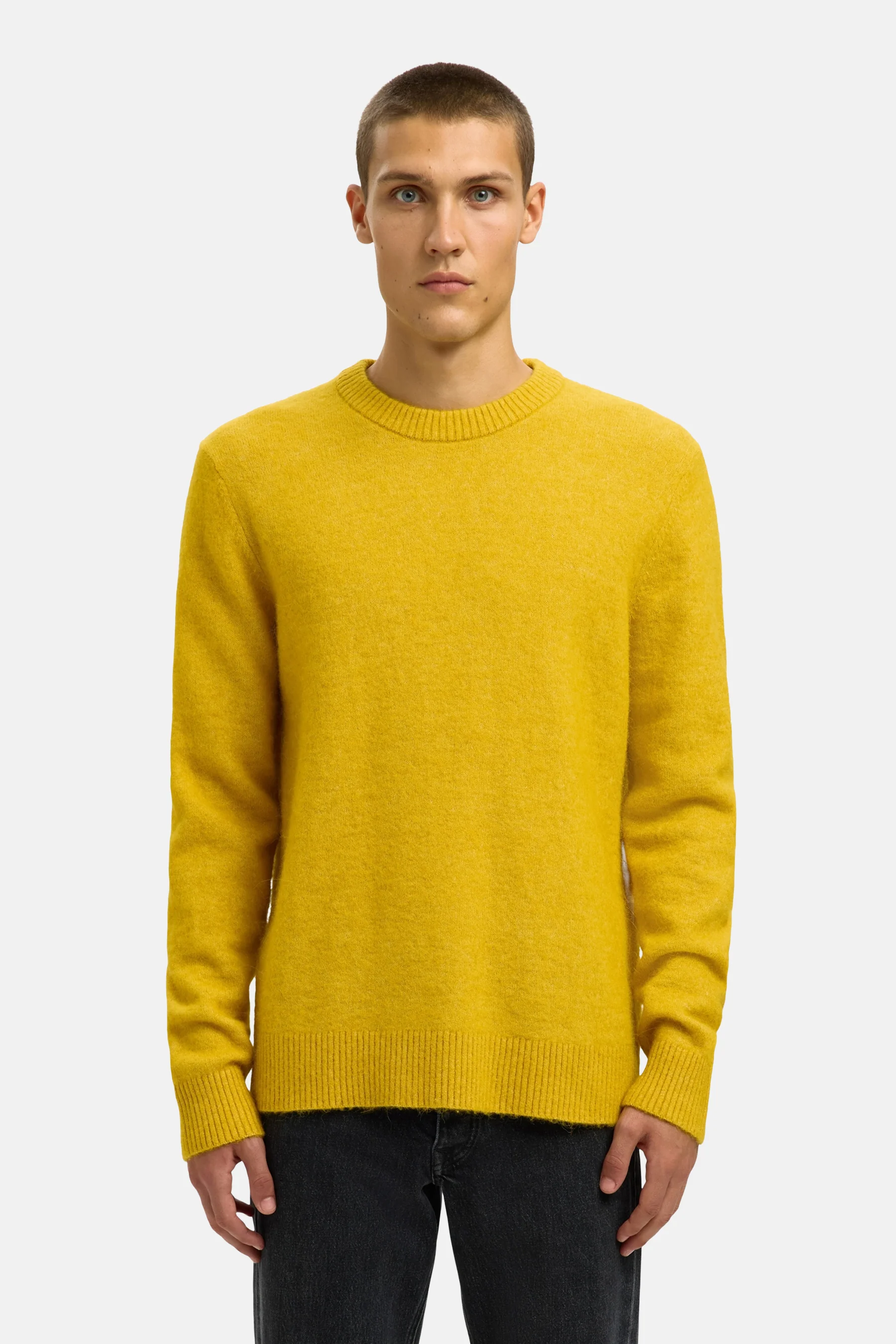 Pull met ronde hals - geel - Image 2