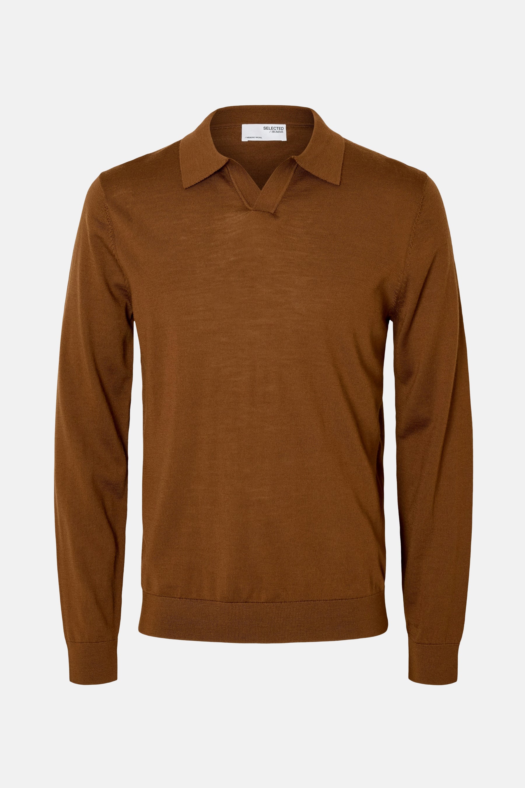 Pull met V-hals - bruin - Image 6
