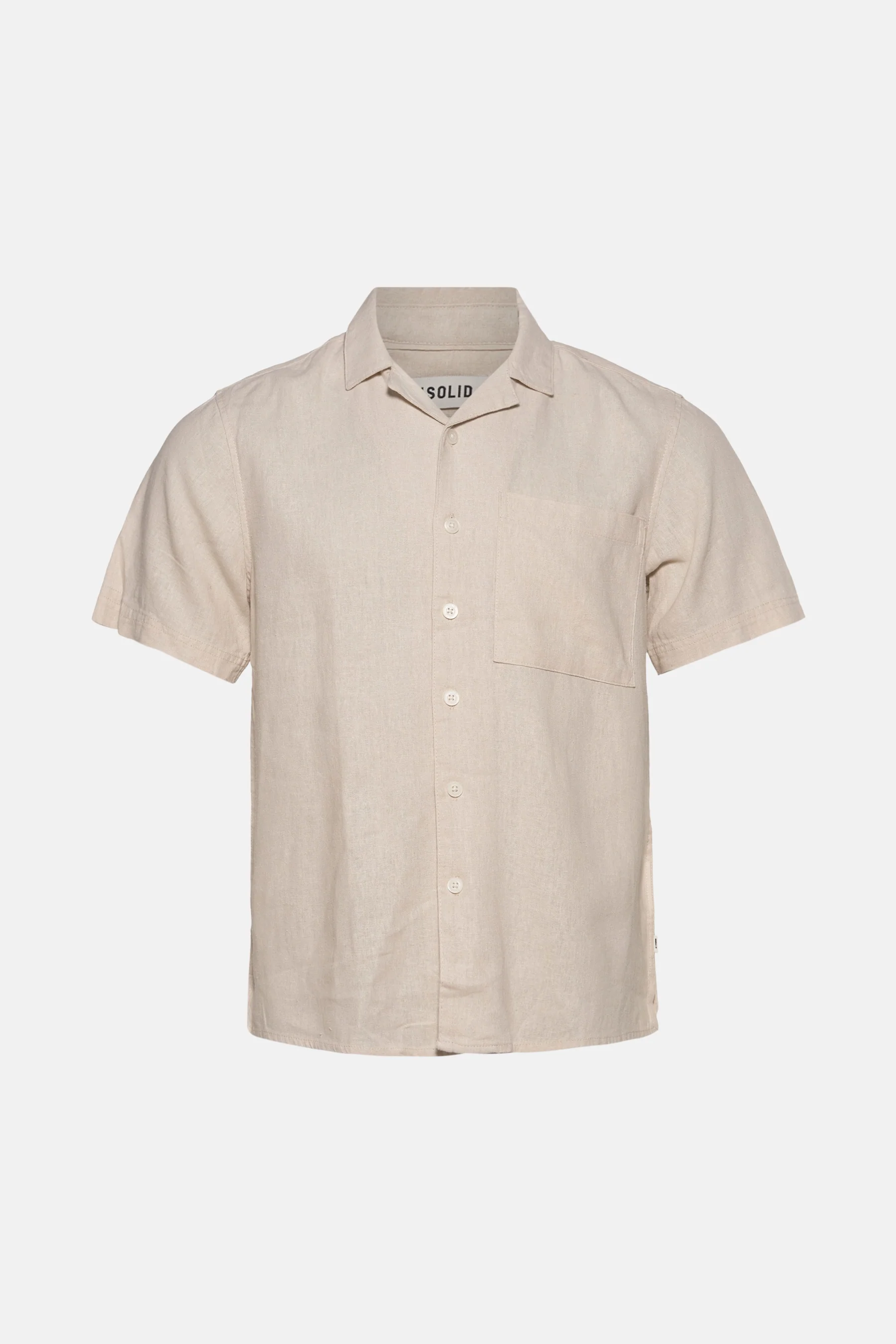 Hemd met korte mouwen - beige