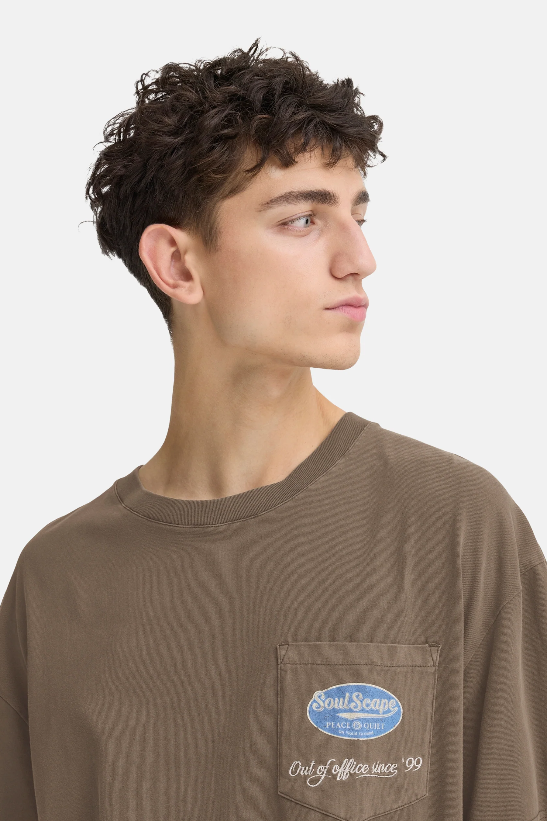 T-shirt met korte mouwen - bruin - Image 7