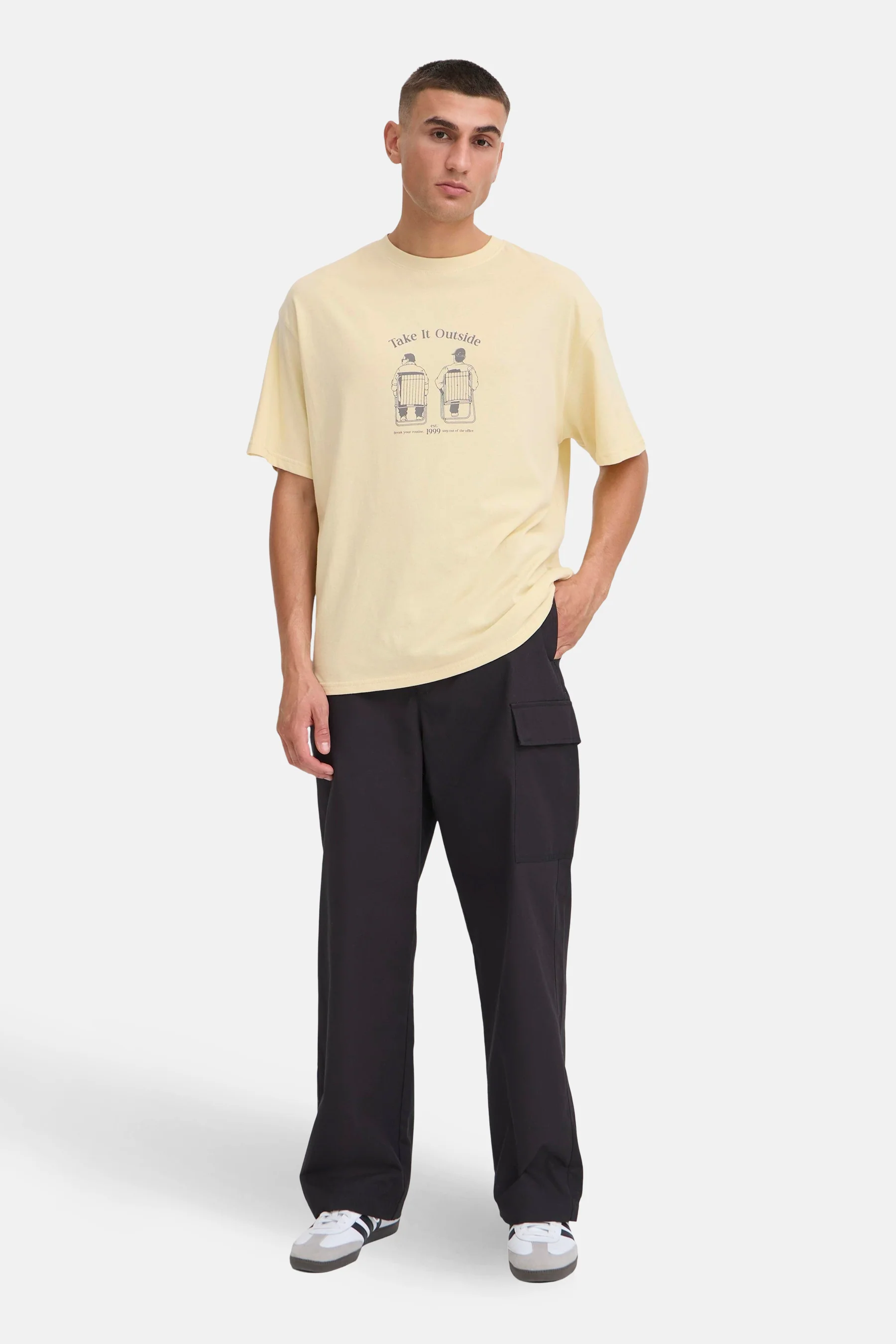 T-shirt met korte mouwen - geel - Image 2