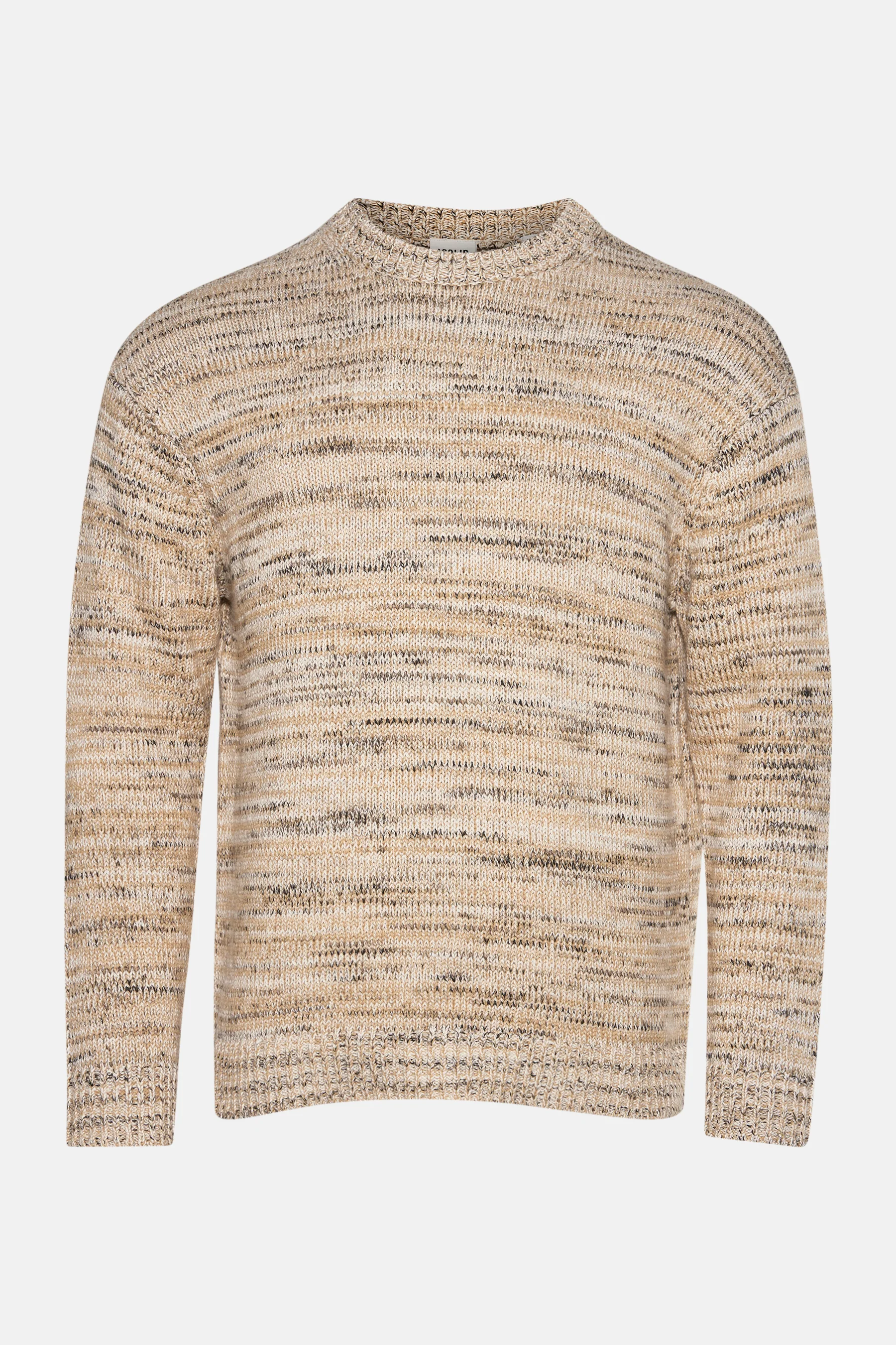Pull met ronde hals - beige