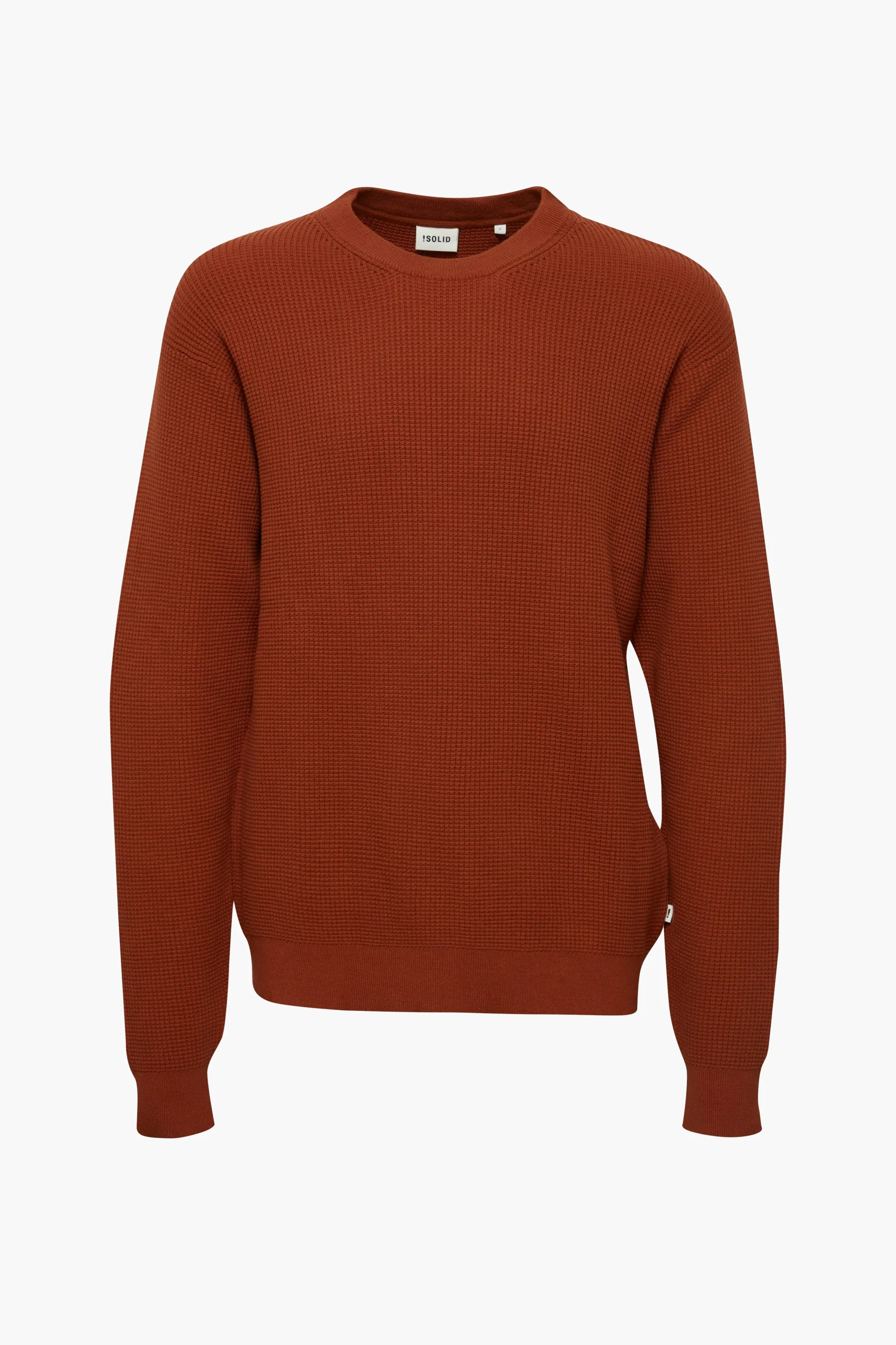 Pull met ronde hals - rood