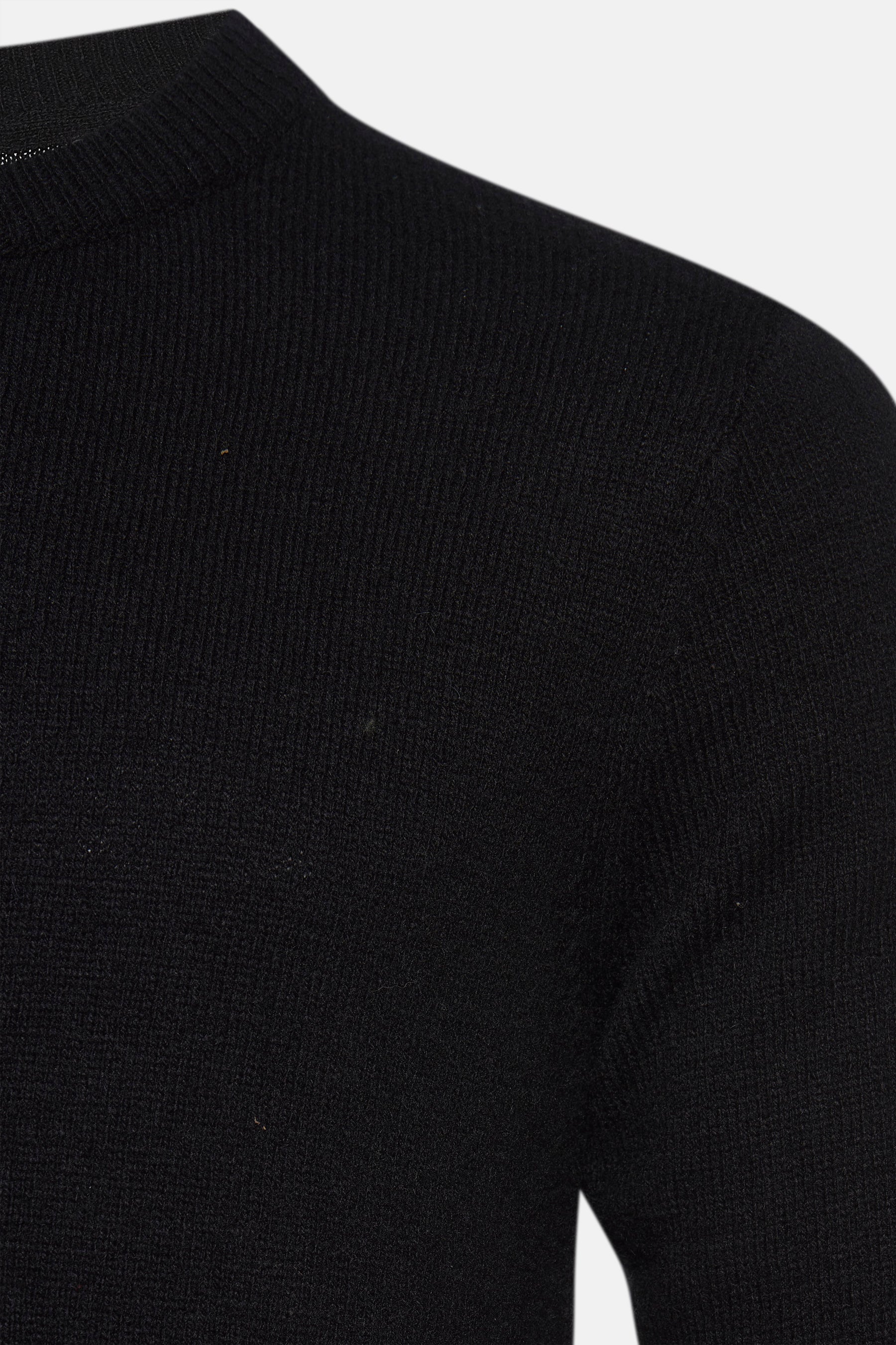 Pull met ronde hals - zwart - Image 3