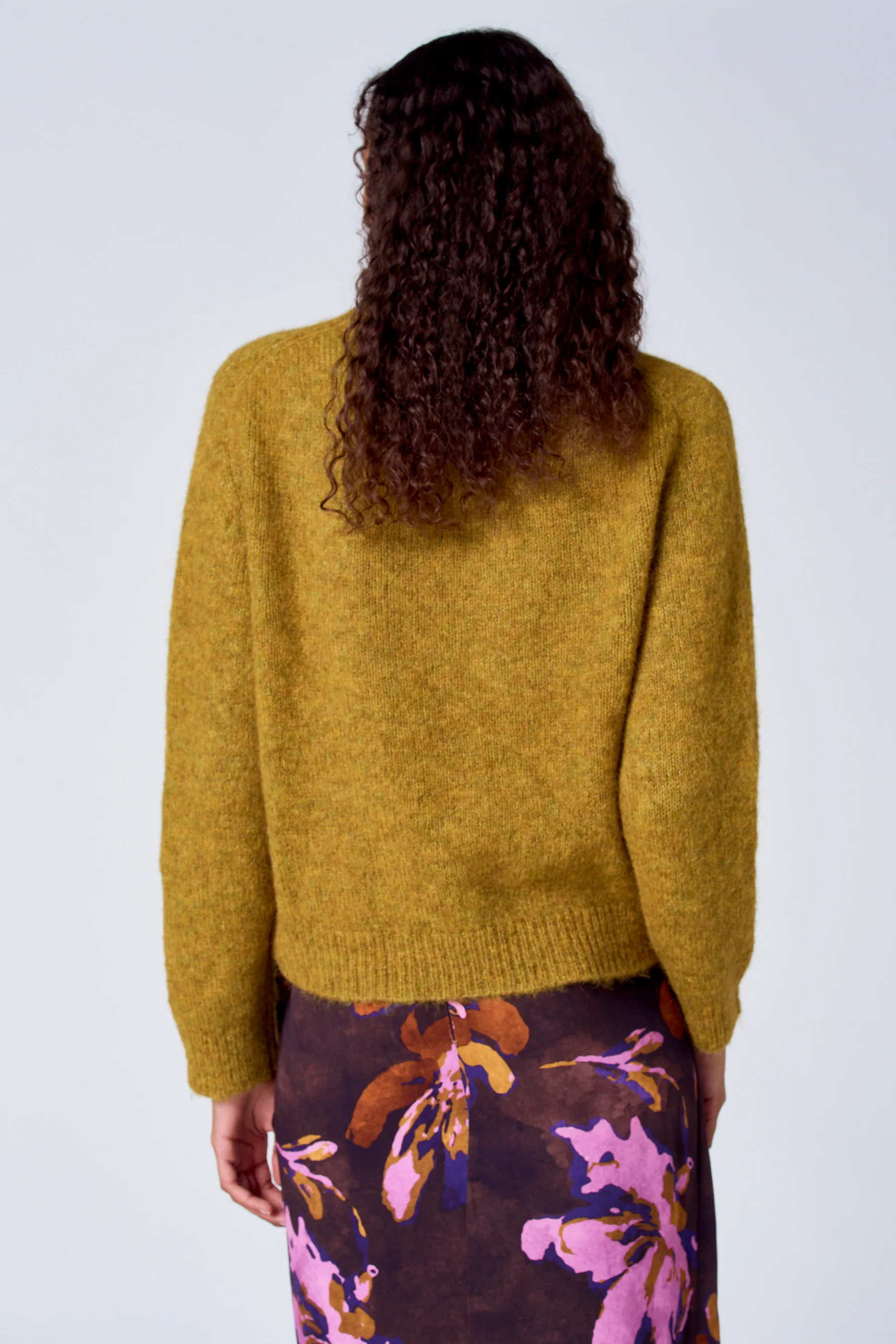 Pull met ronde hals - geel - Image 3