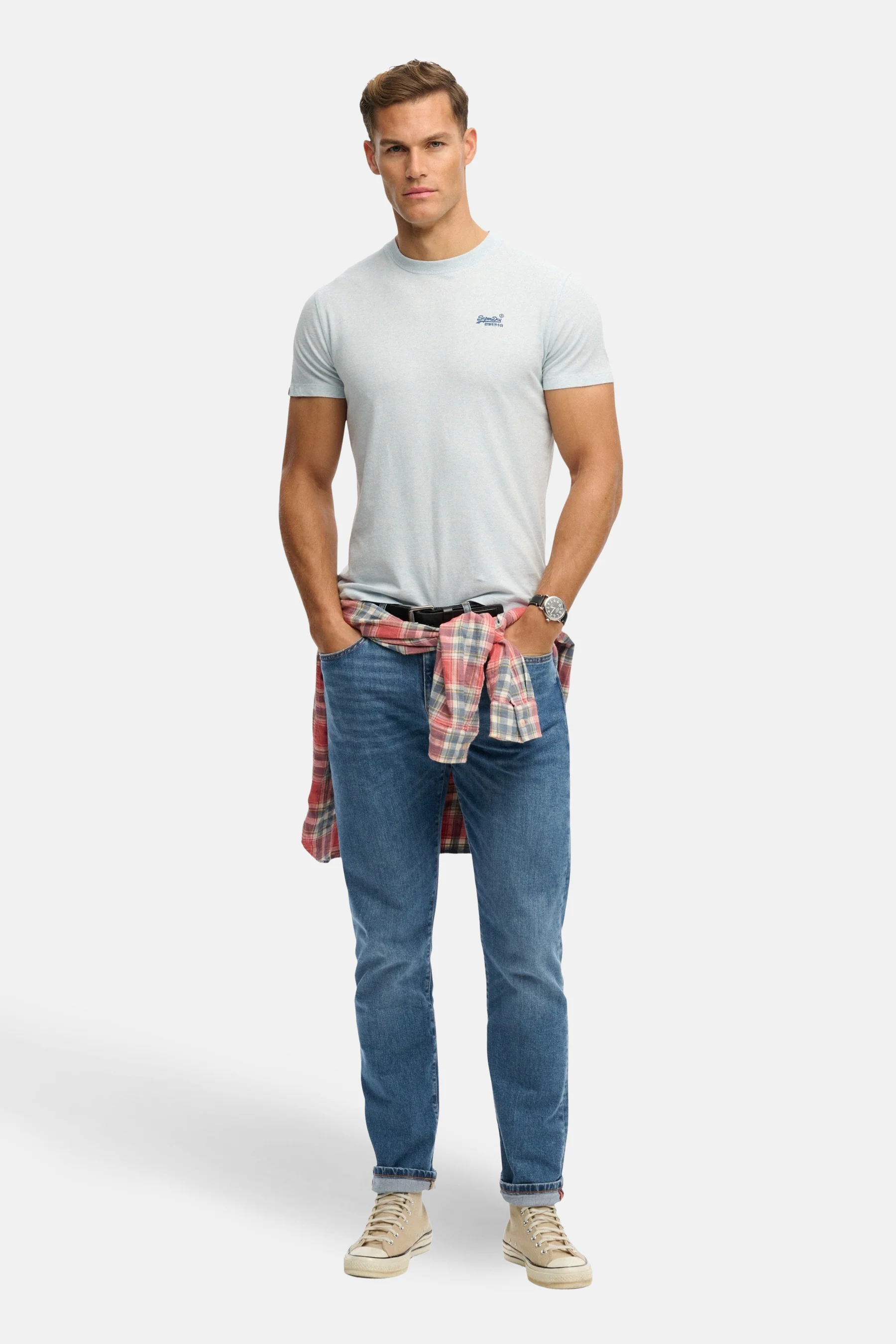 T-shirt met korte mouwen - blauw - Image 7