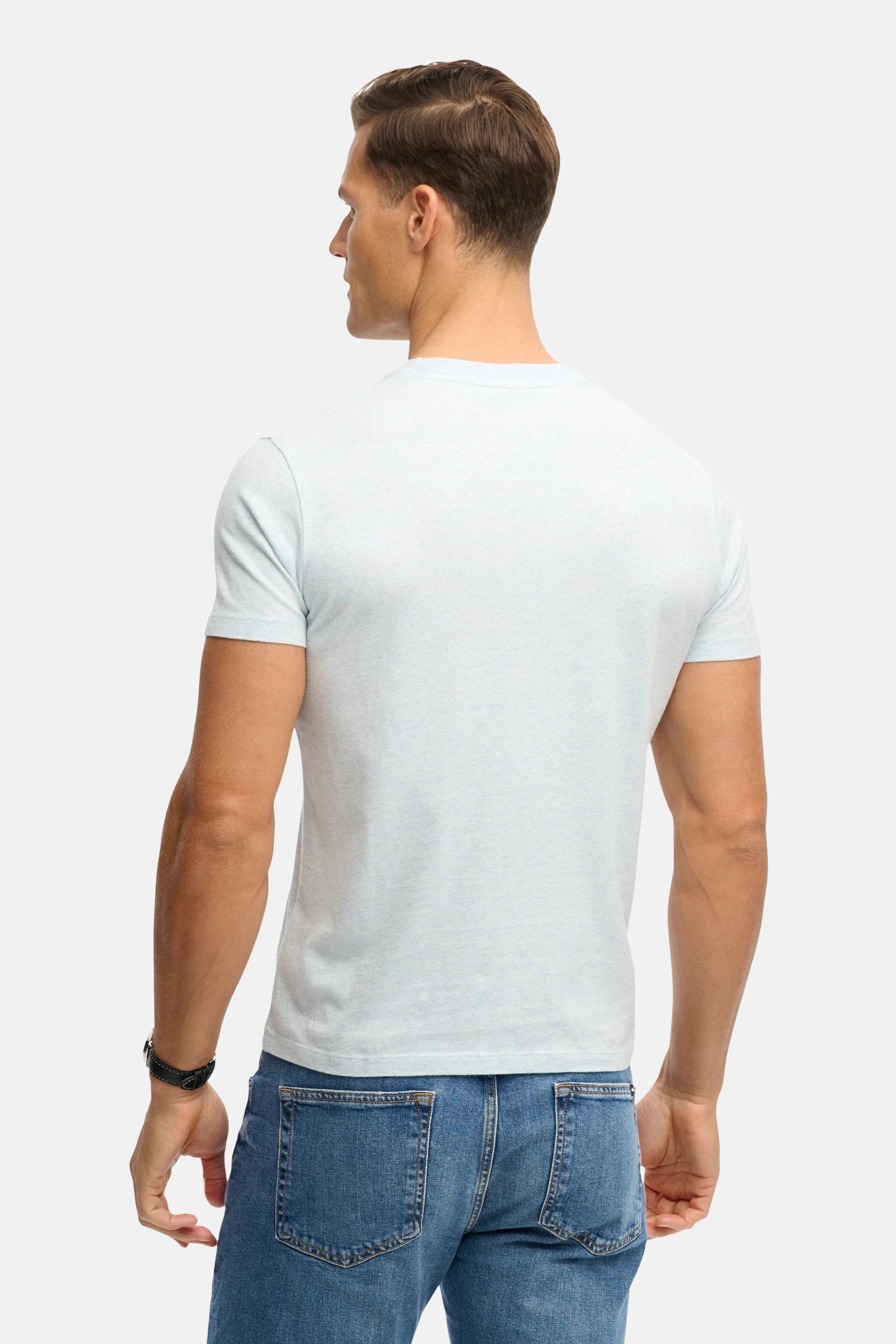 T-shirt met korte mouwen - blauw - Image 8