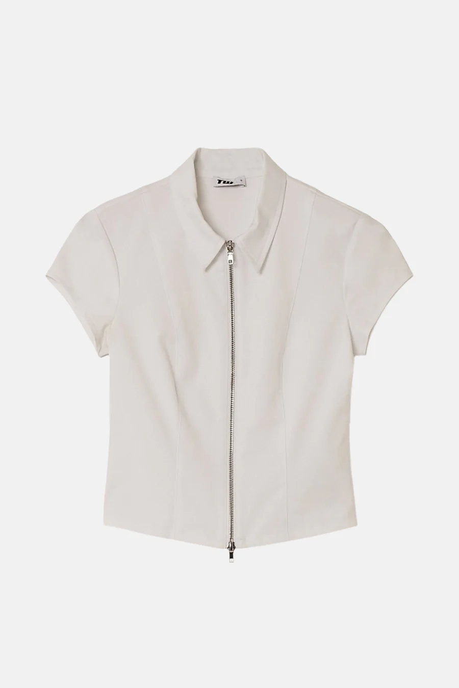 Blouse met korte mouwen - Wit