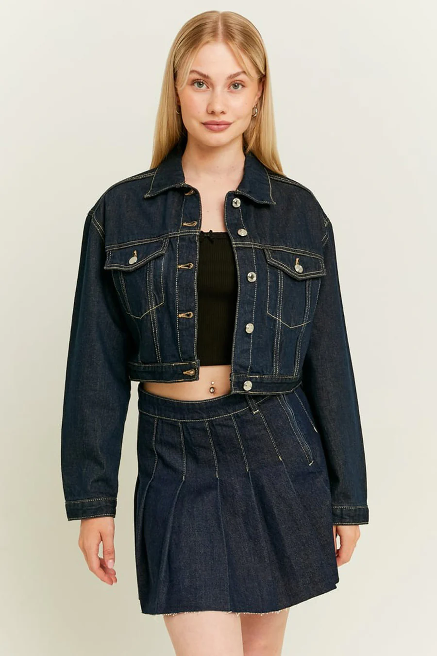 Jeansjas - dark blue denim