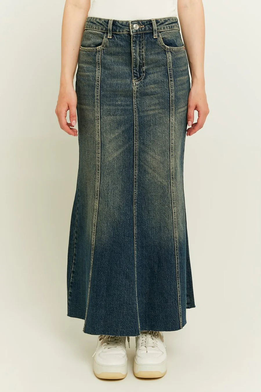 Lange rok - denim